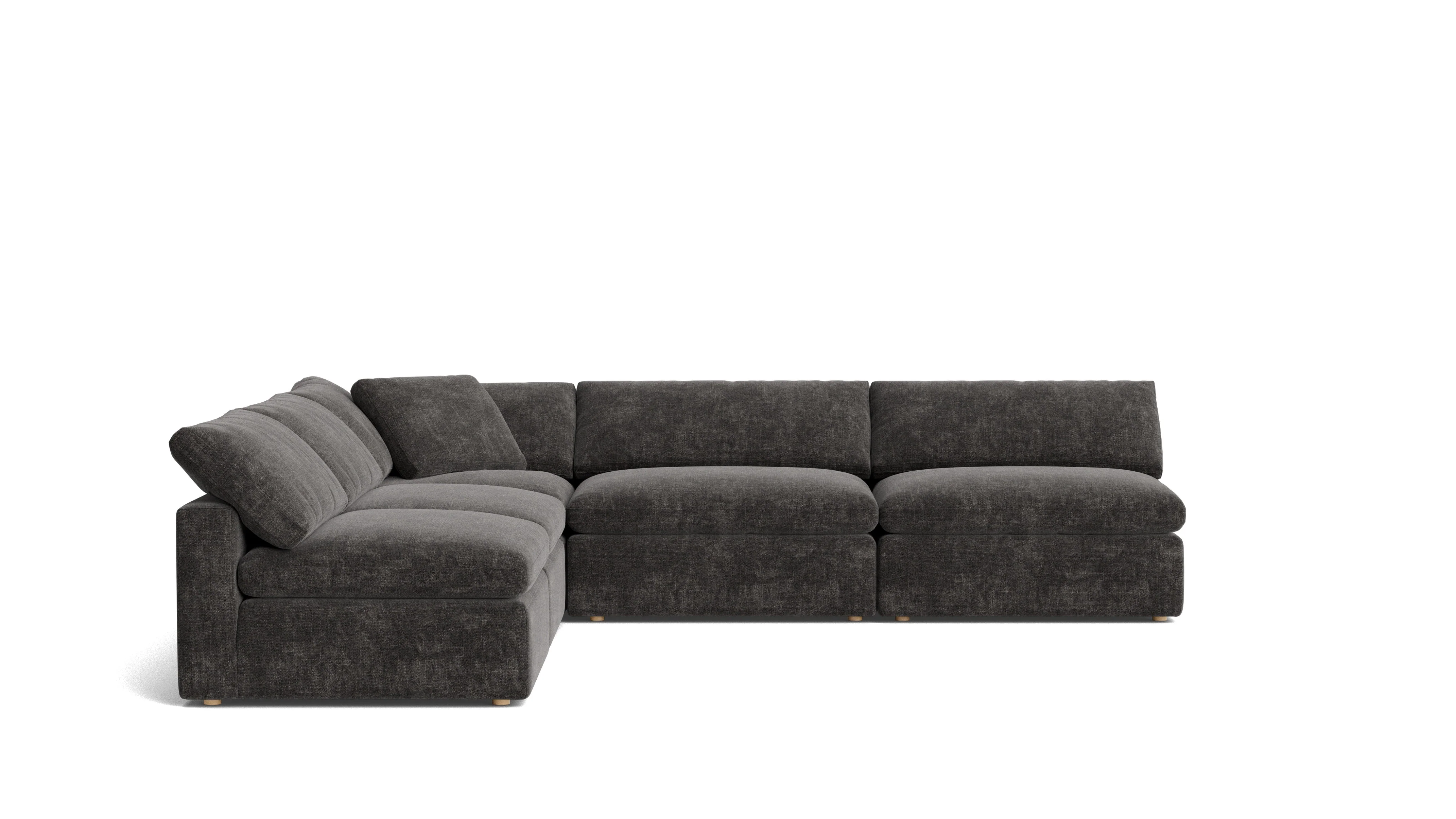 Movie Night™ 5-Piece Modular Sectional Open, Large, Truffle - Image 4