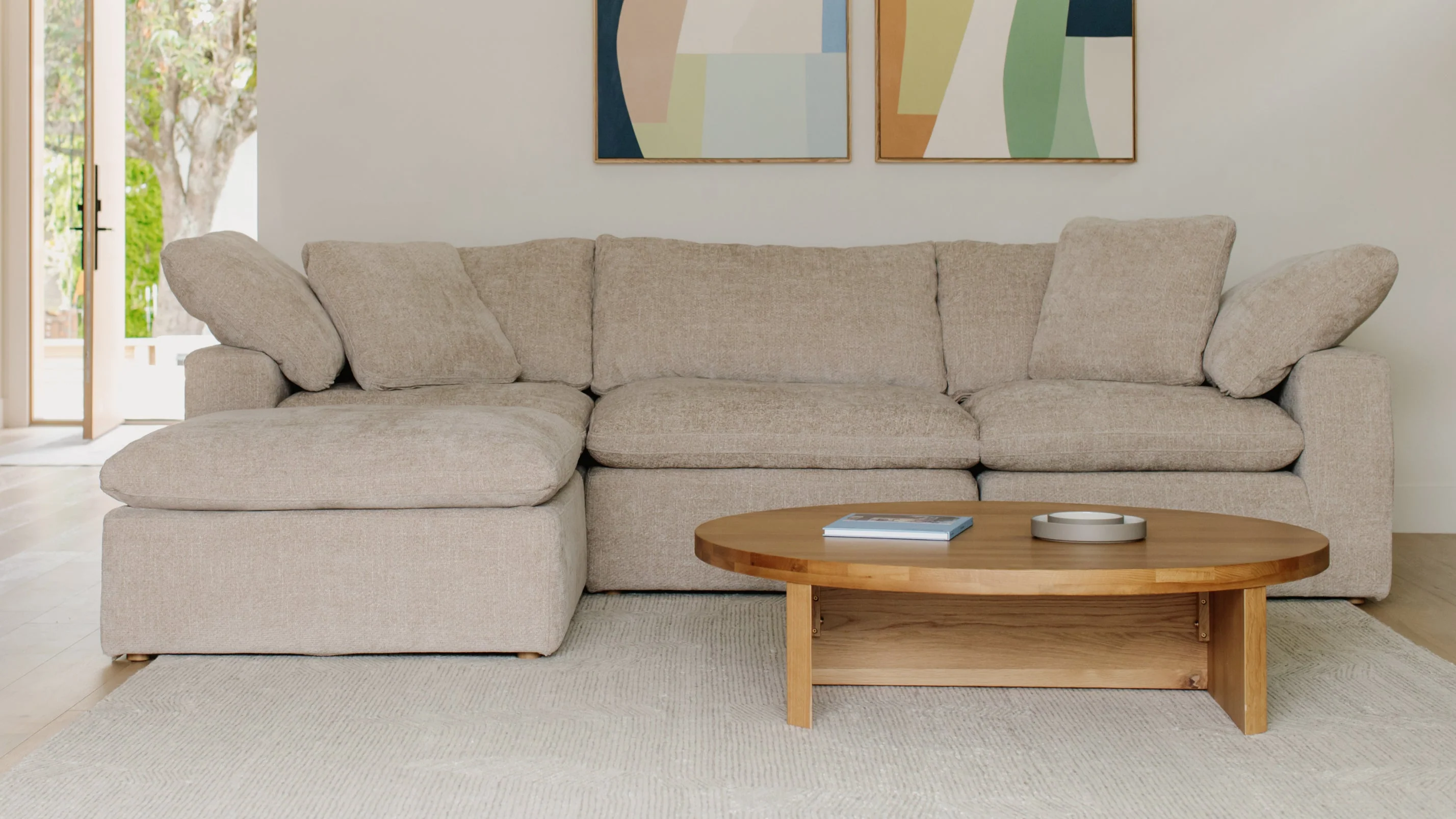 Movie Night™ Corner Chair, Large, Champagne (Left Or Right) - Image 3