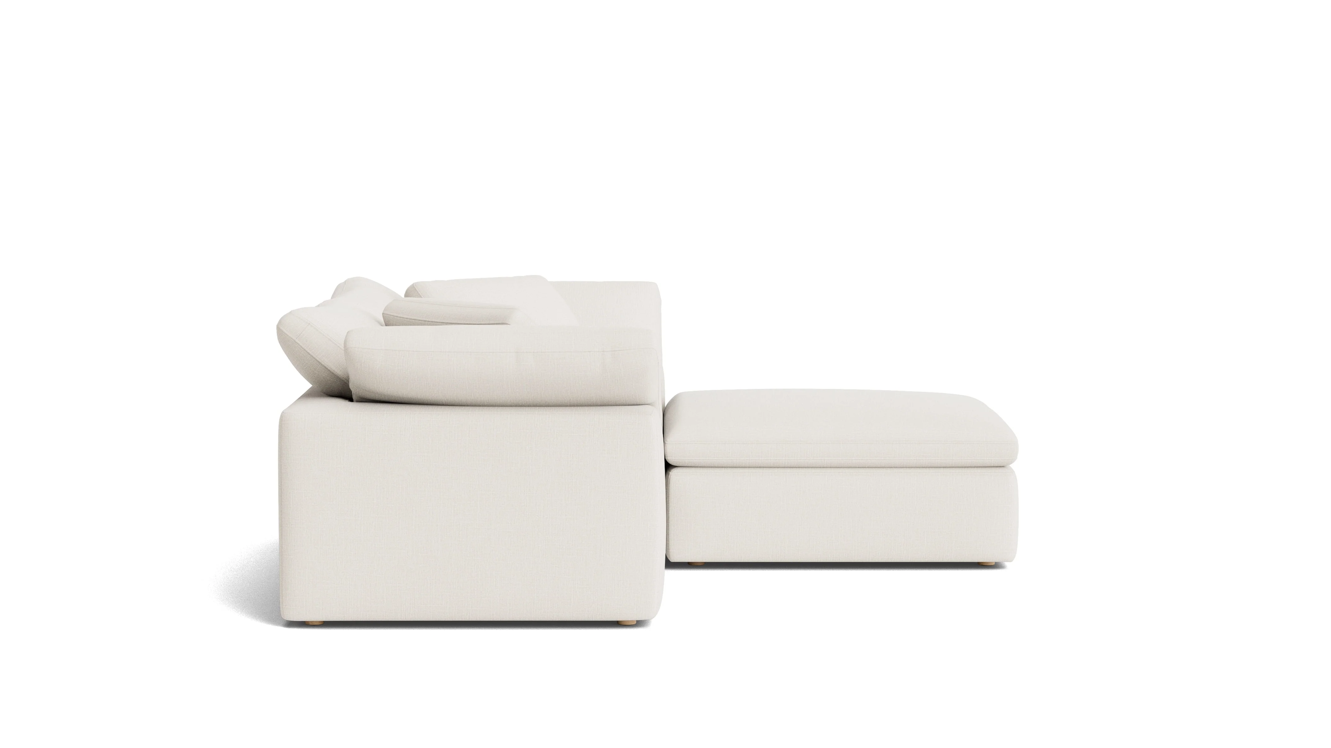 Movie Night™ 3-Piece Modular Sectional, Large, Cream Linen - Image 5