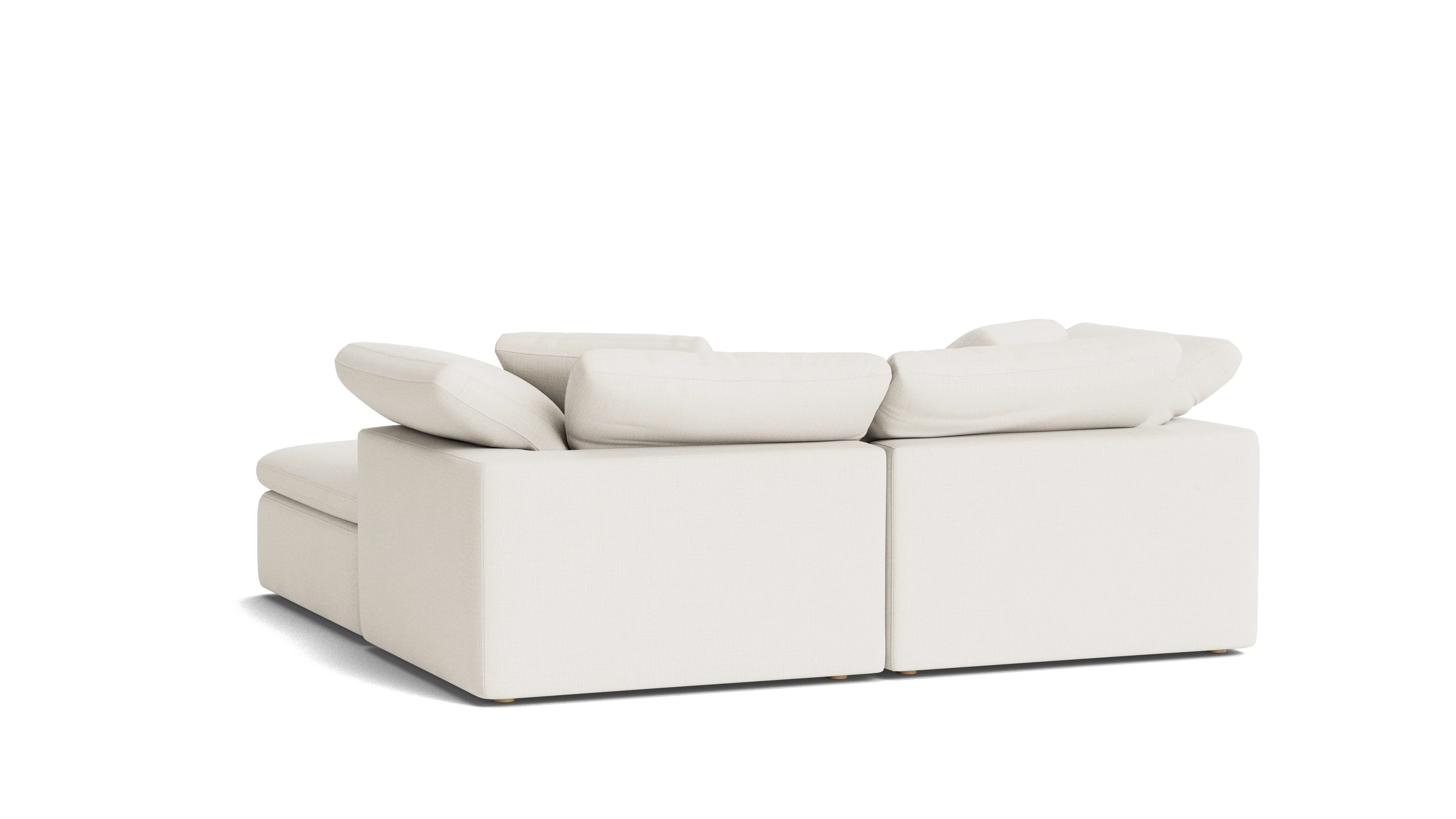 Movie Night™ 3-Piece Modular Sectional, Large, Cream Linen - Image 6