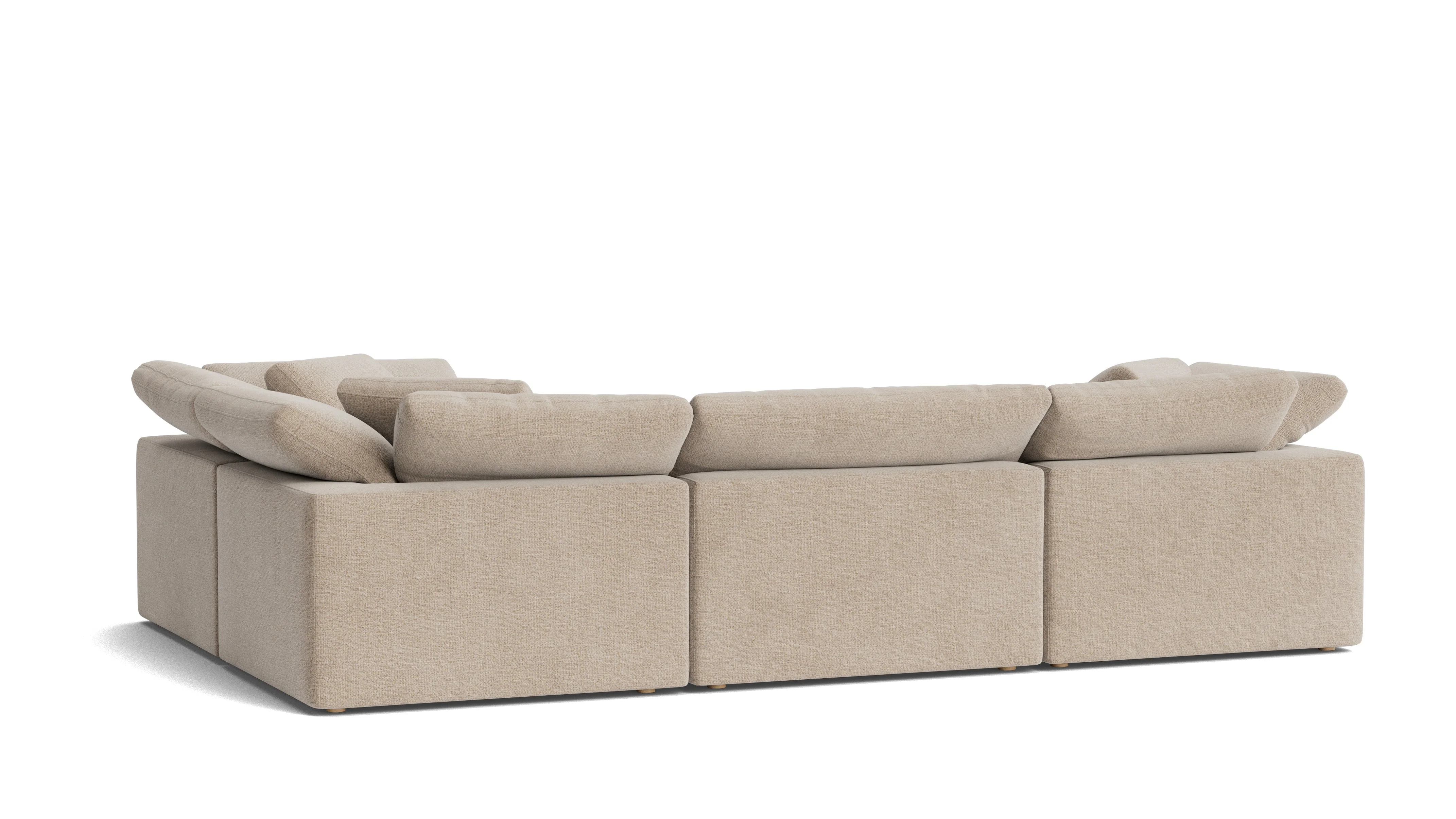 Movie Night™ 4-Piece Modular Sectional Closed, Large, Champagne - Image 5