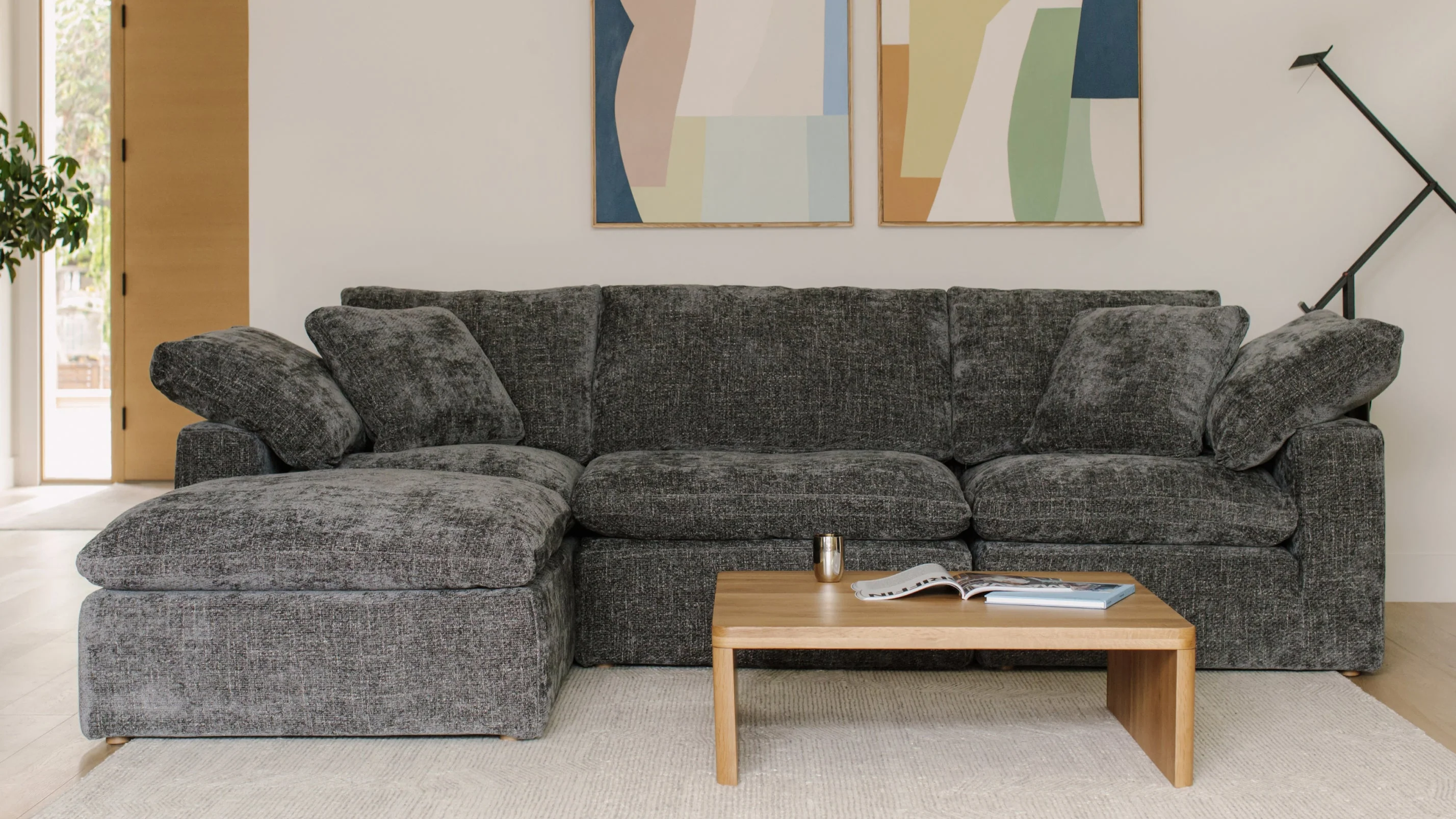 Movie Night™ 4-Piece Modular Sectional Closed, Standard, Truffle - Image 7