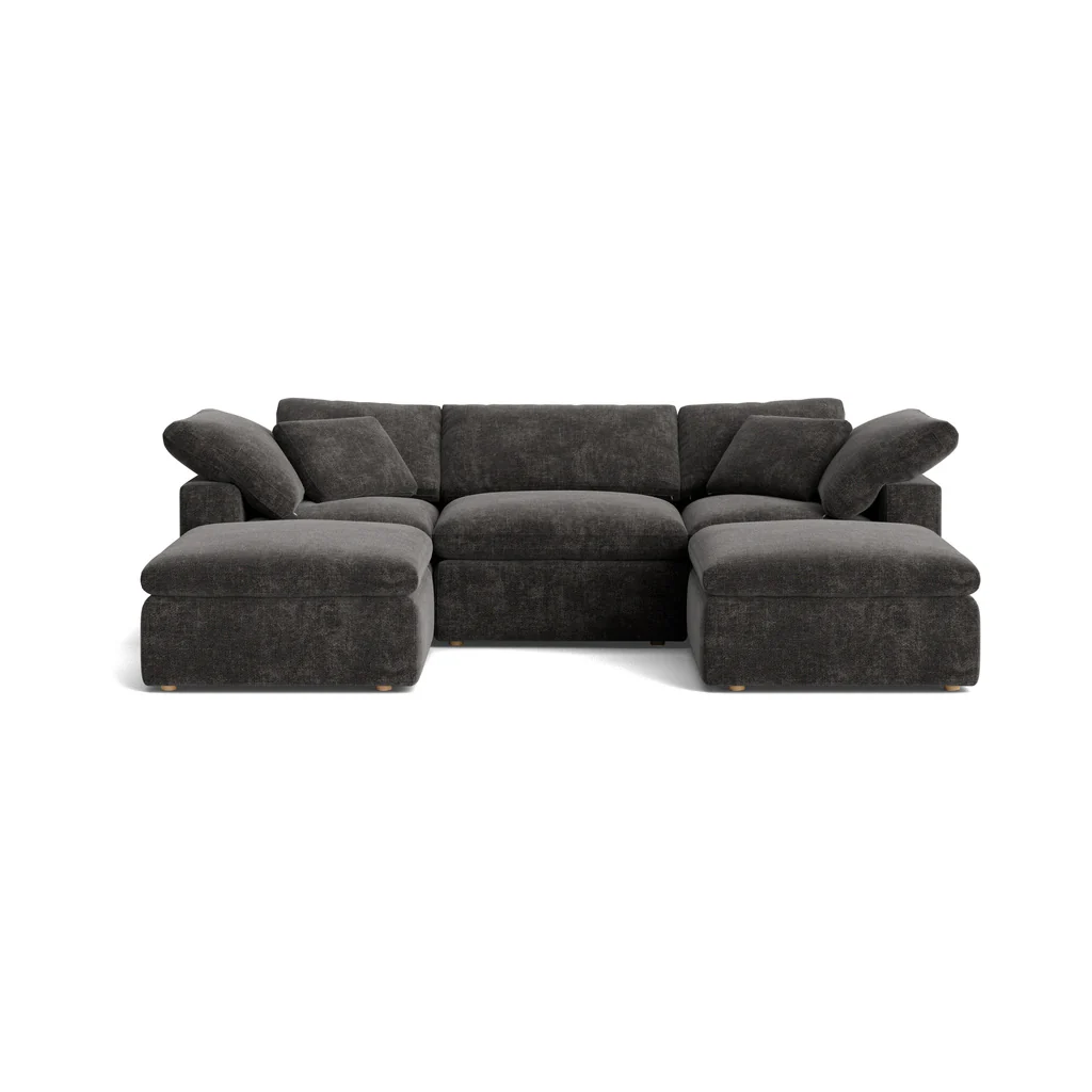 Movie Night™ 5-Piece Modular U-Shaped Sectional, Standard, Truffle
