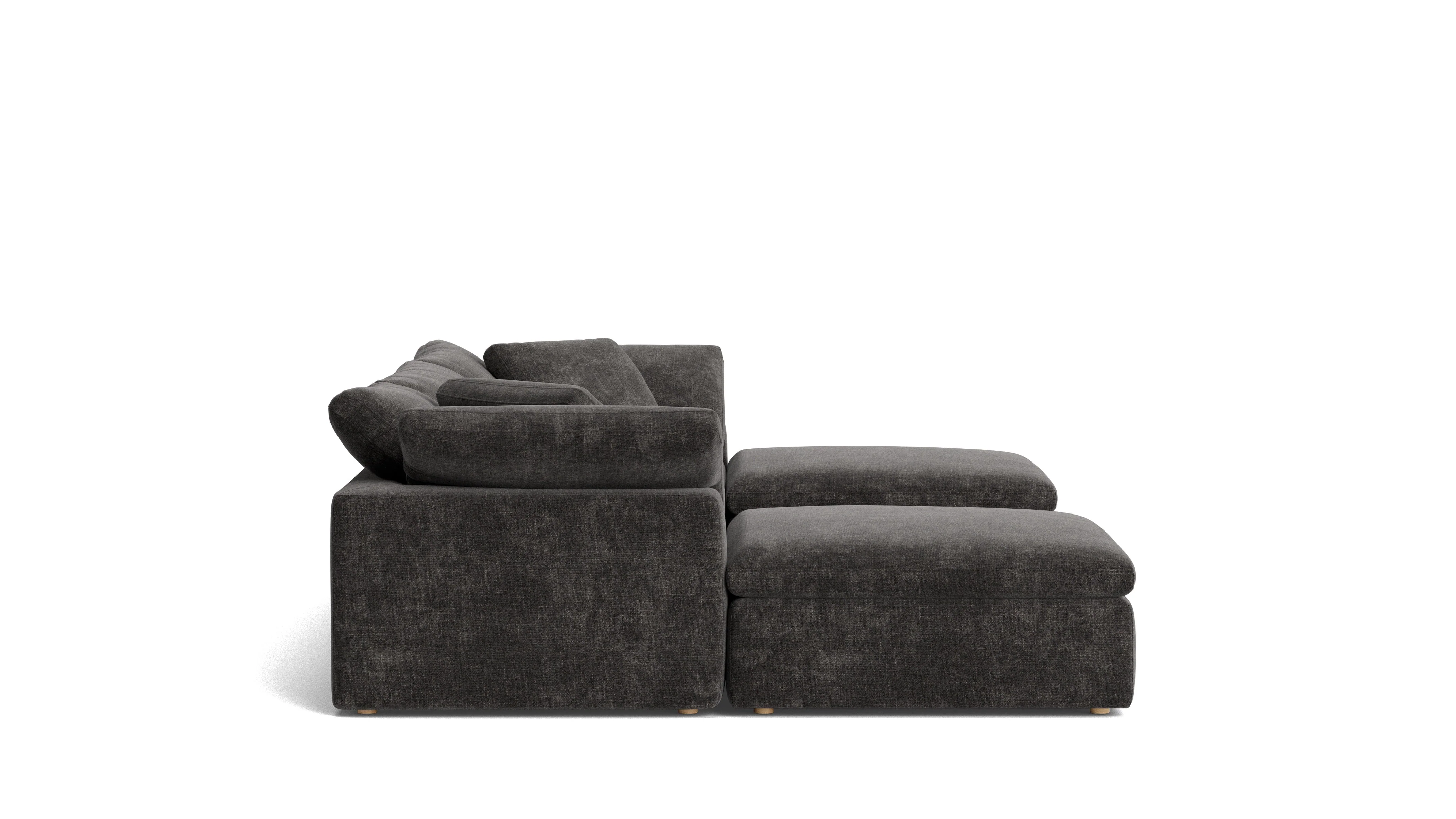 Movie Night™ 5-Piece Modular U-Shaped Sectional, Large, Truffle - Image 4