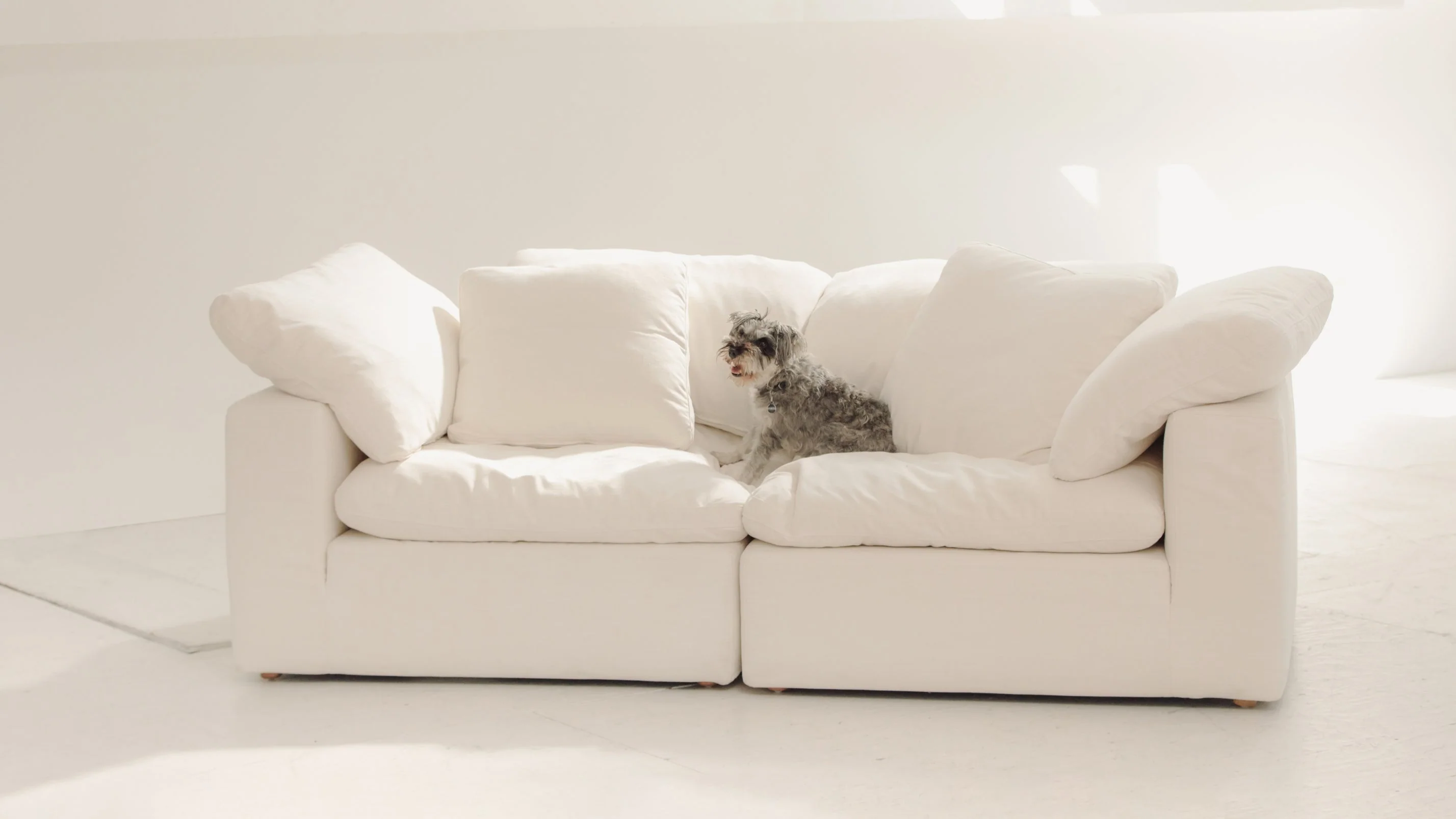 Movie Night™ 2-Piece Modular Sofa, Standard, Cream Linen - Image 9