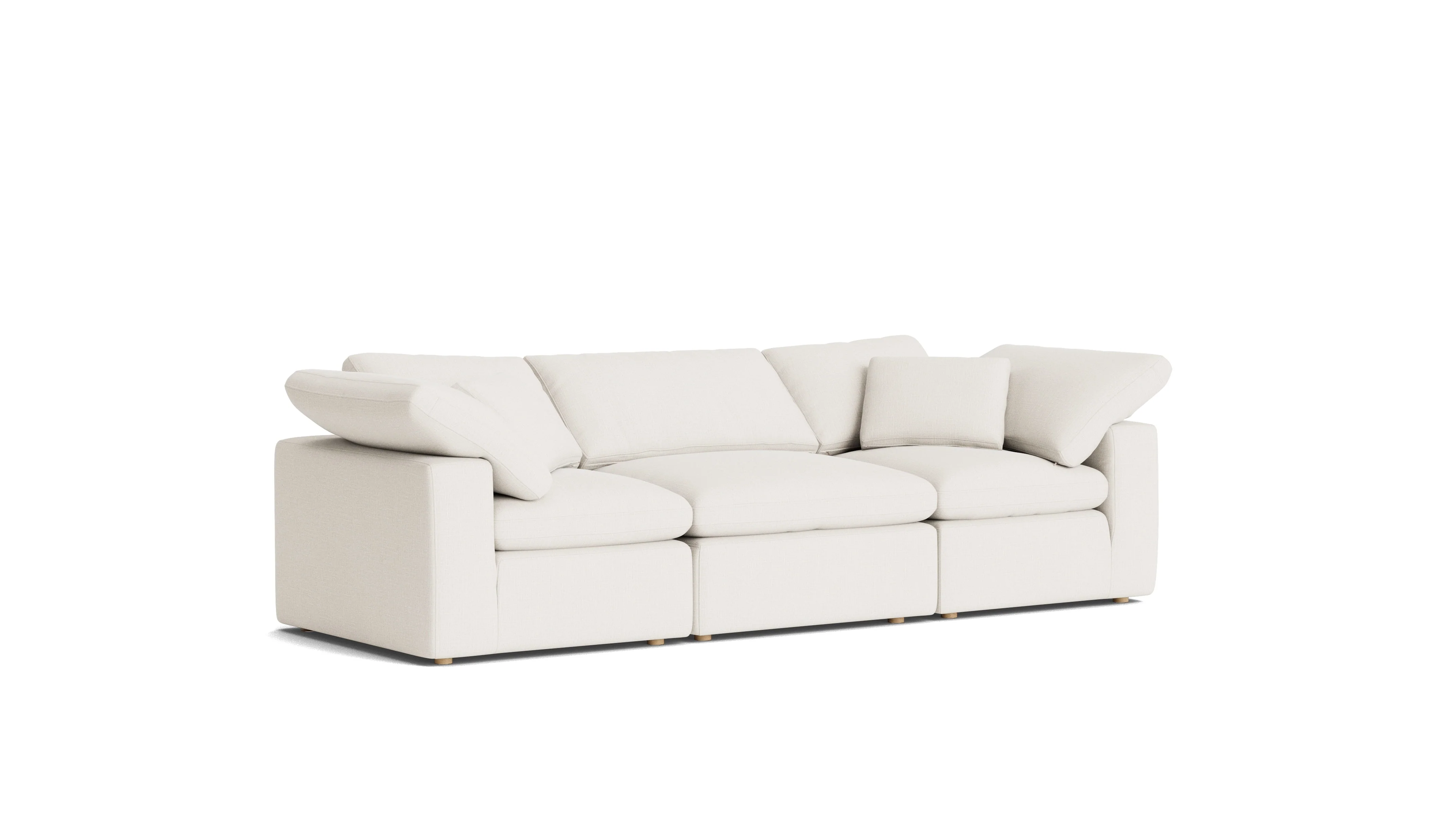 Movie Night™ 3-Piece Modular Sofa, Standard, Cream Linen - Image 5
