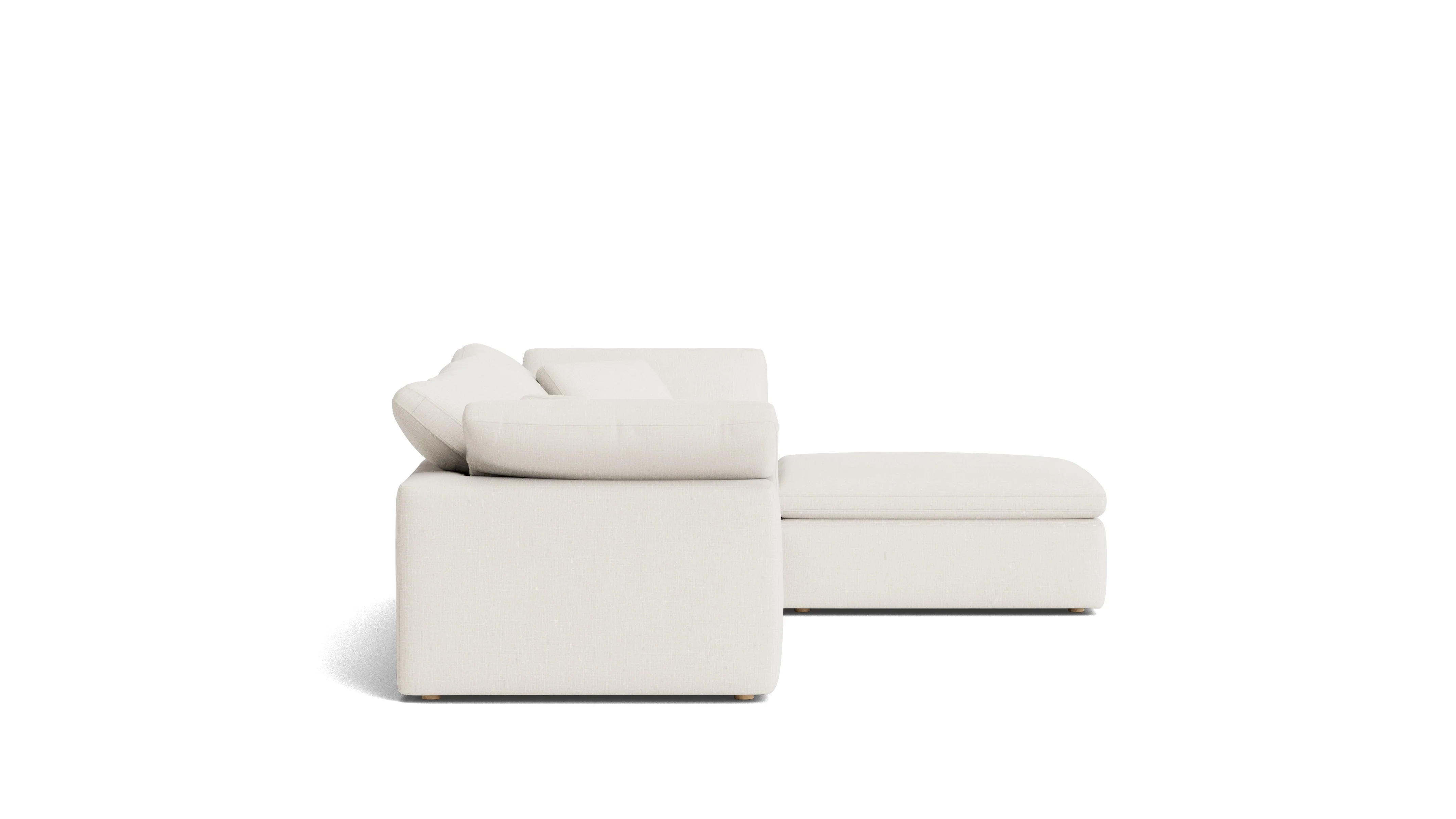 Movie Night™ 4-Piece Modular Sectional, Standard, Cream Linen - Image 6