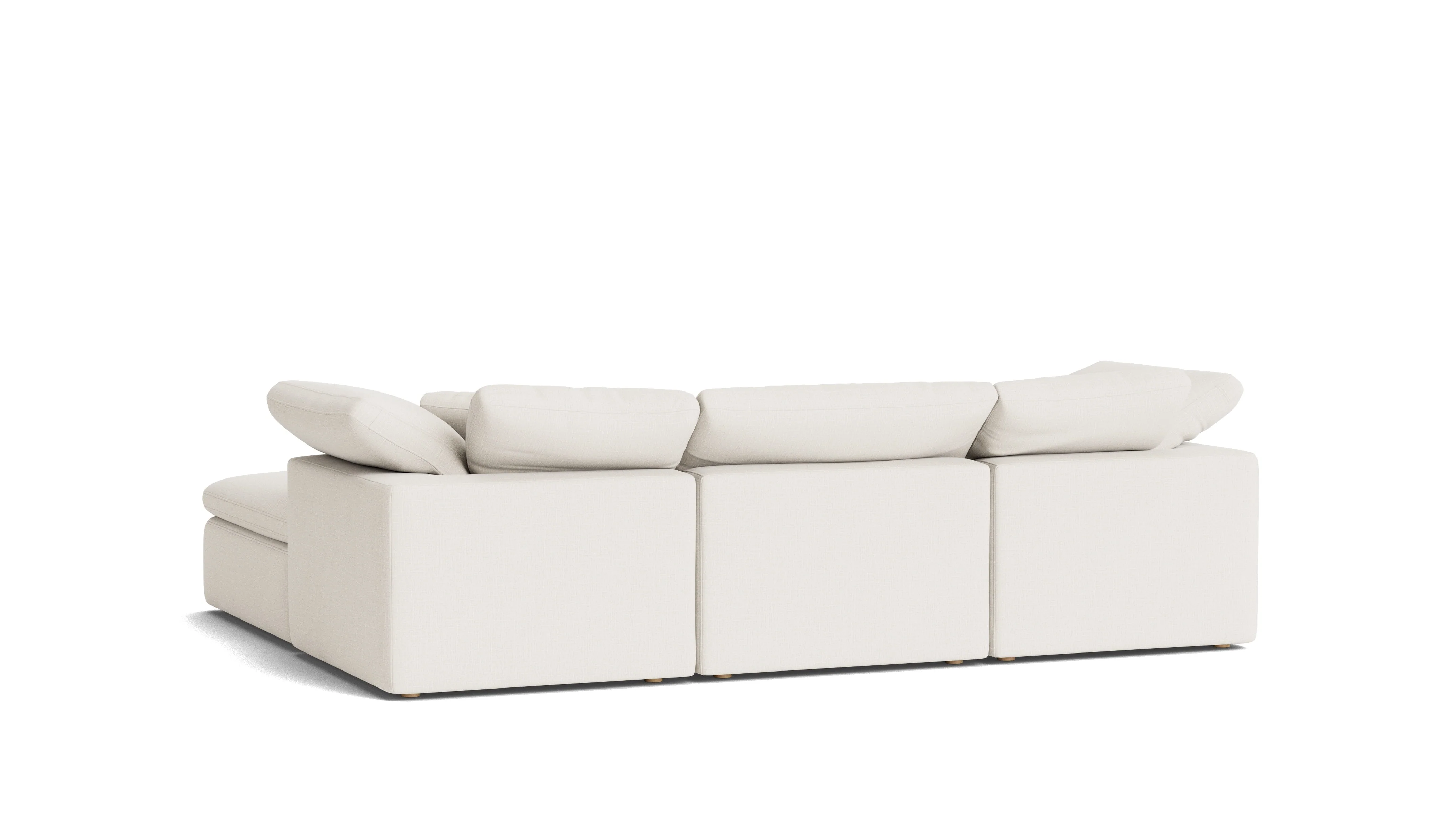 Movie Night™ 4-Piece Modular Sectional, Standard, Cream Linen - Image 7