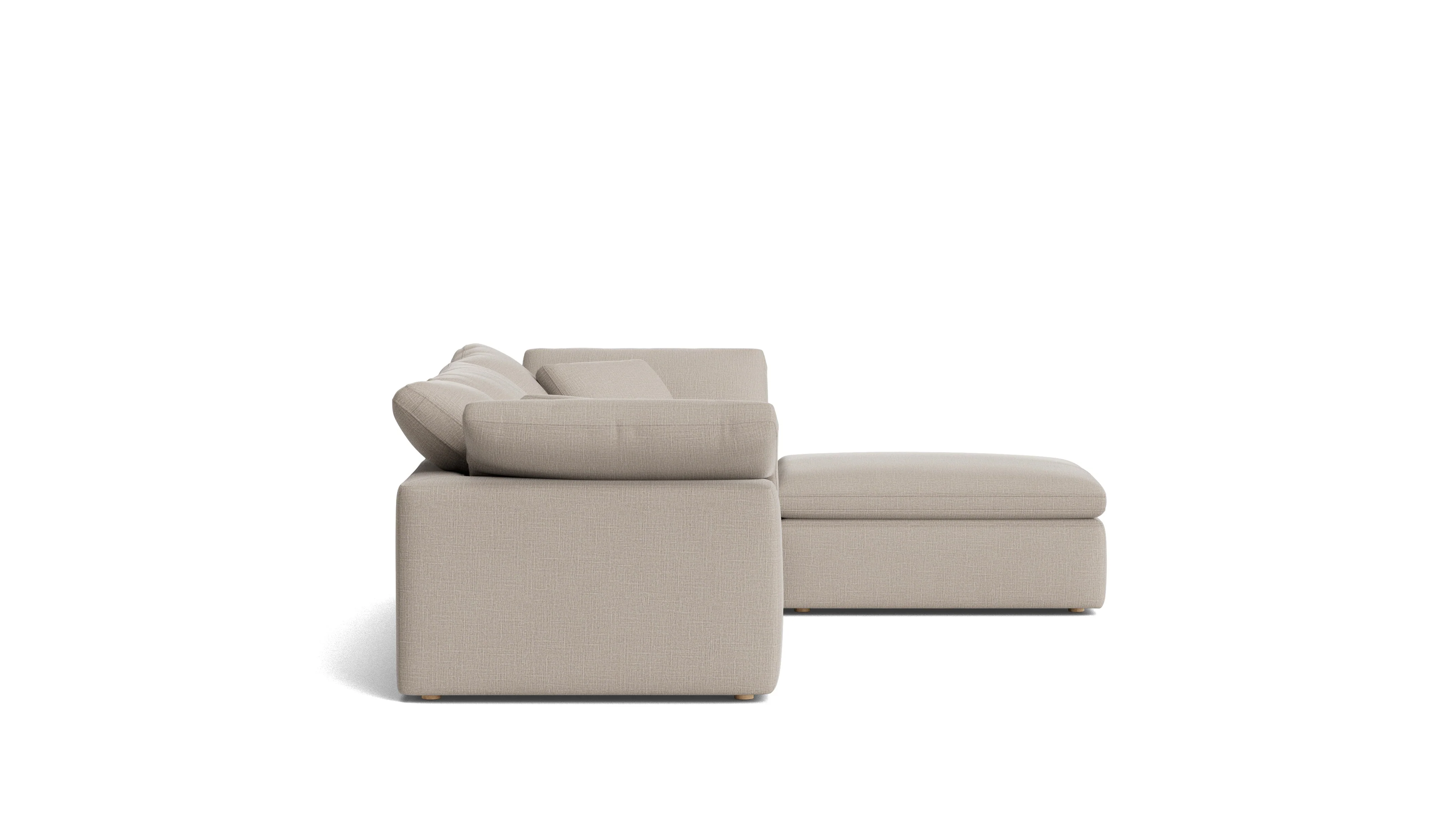 Movie Night™ 4-Piece Modular Sectional, Standard, Light Pebble - Image 5