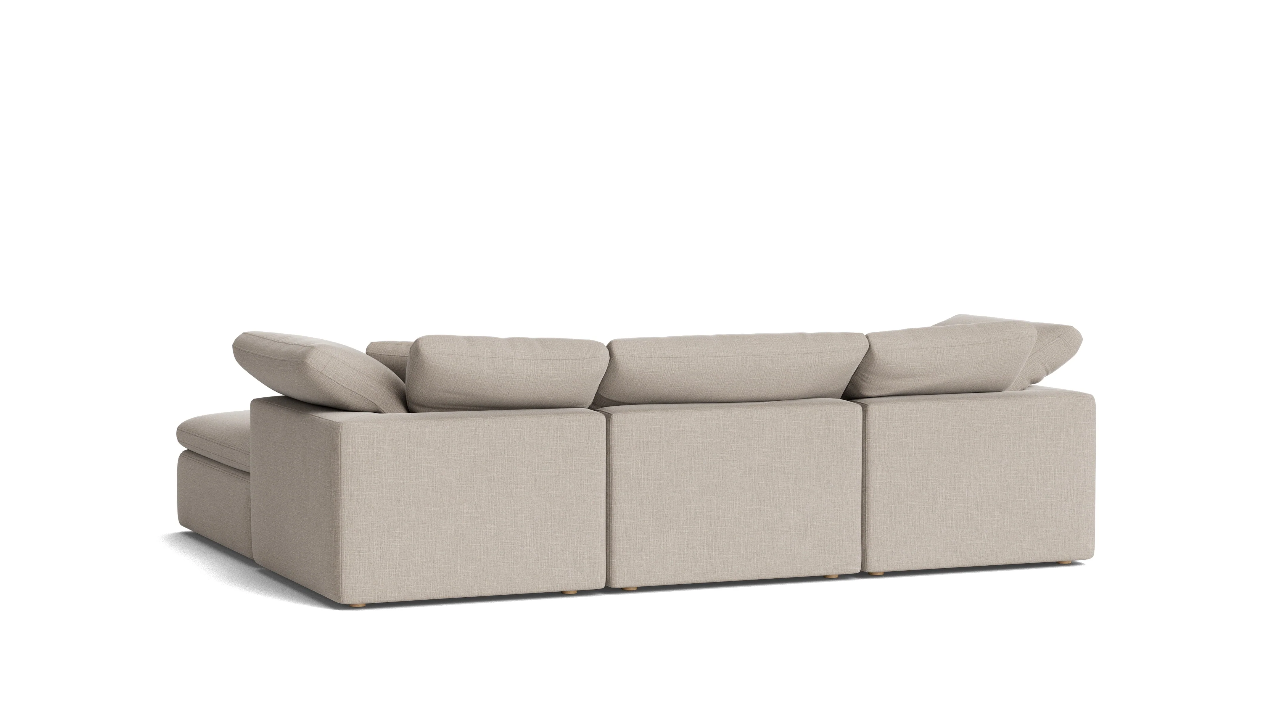 Movie Night™ 4-Piece Modular Sectional, Standard, Light Pebble - Image 6
