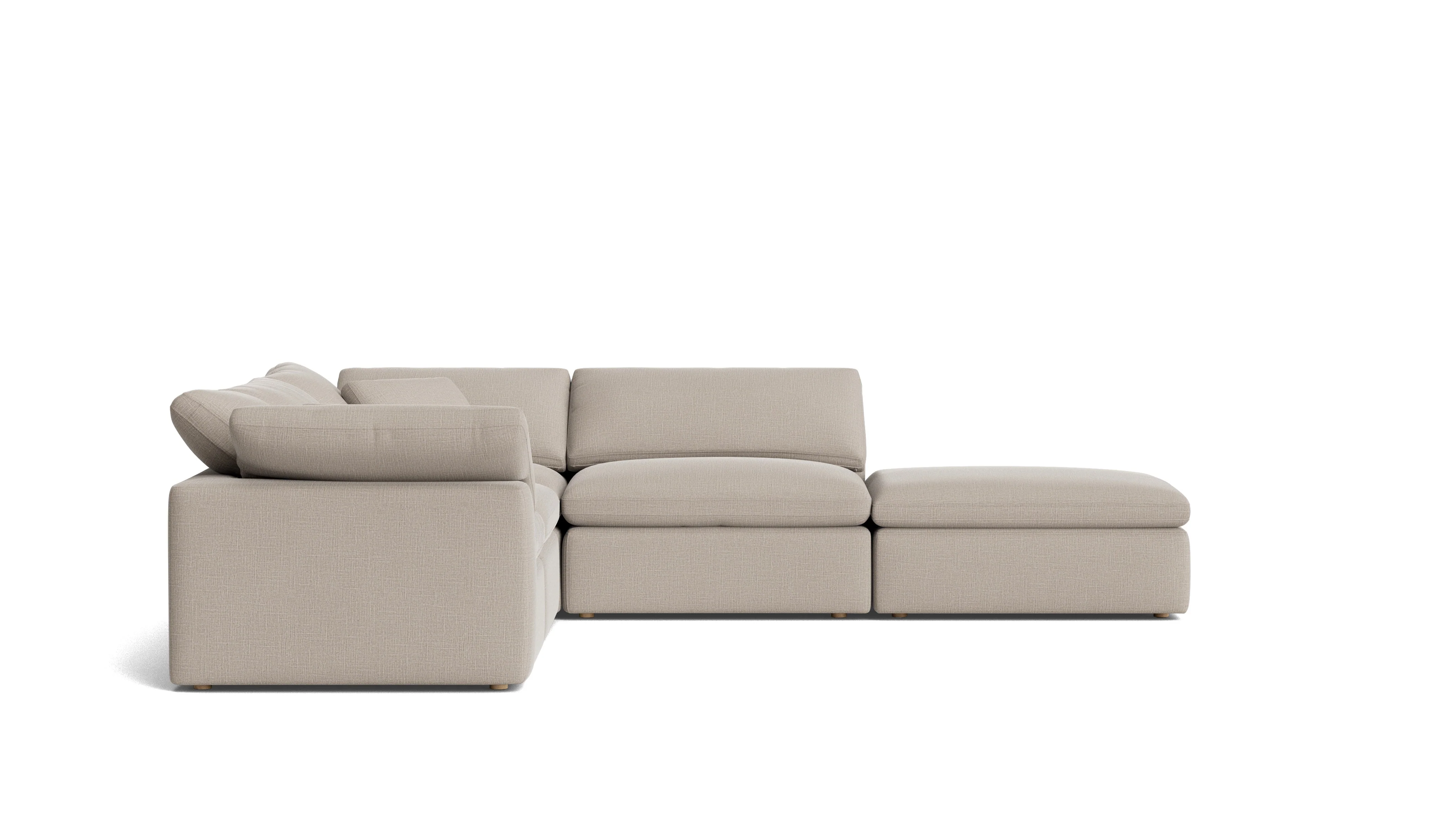 Movie Night™ 5-Piece Modular Sectional, Standard, Light Pebble - Image 5