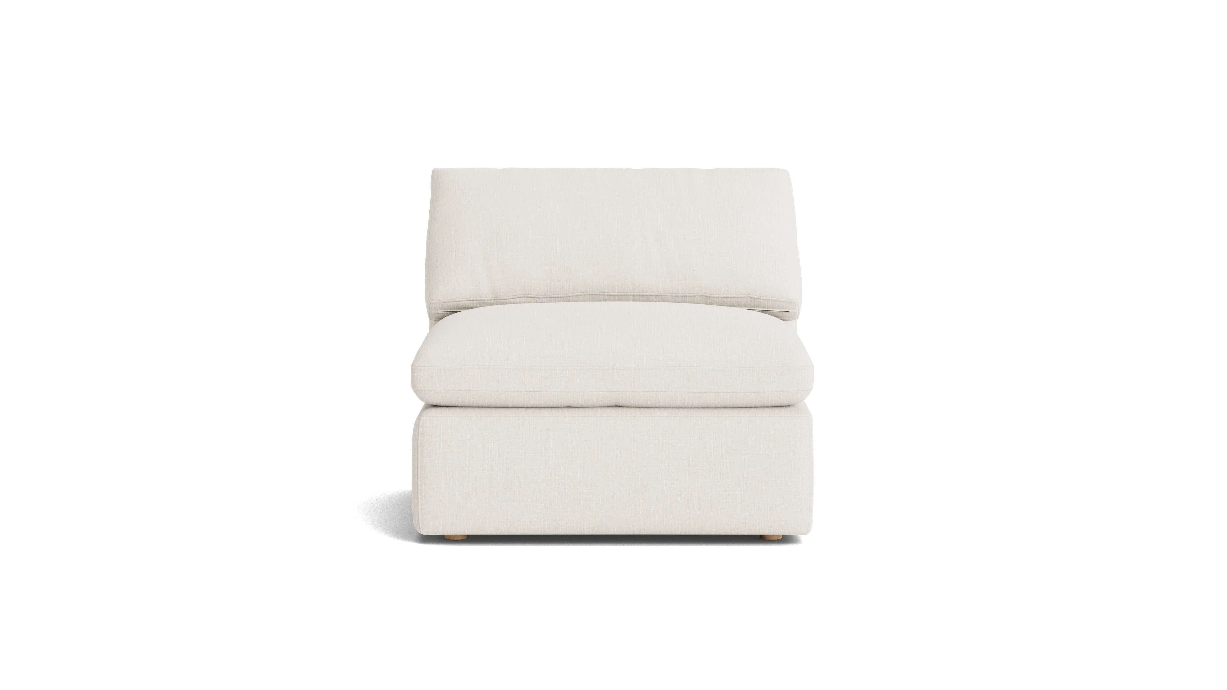 Movie Night™ Armless Chair, Standard, Cream Linen - Image 2