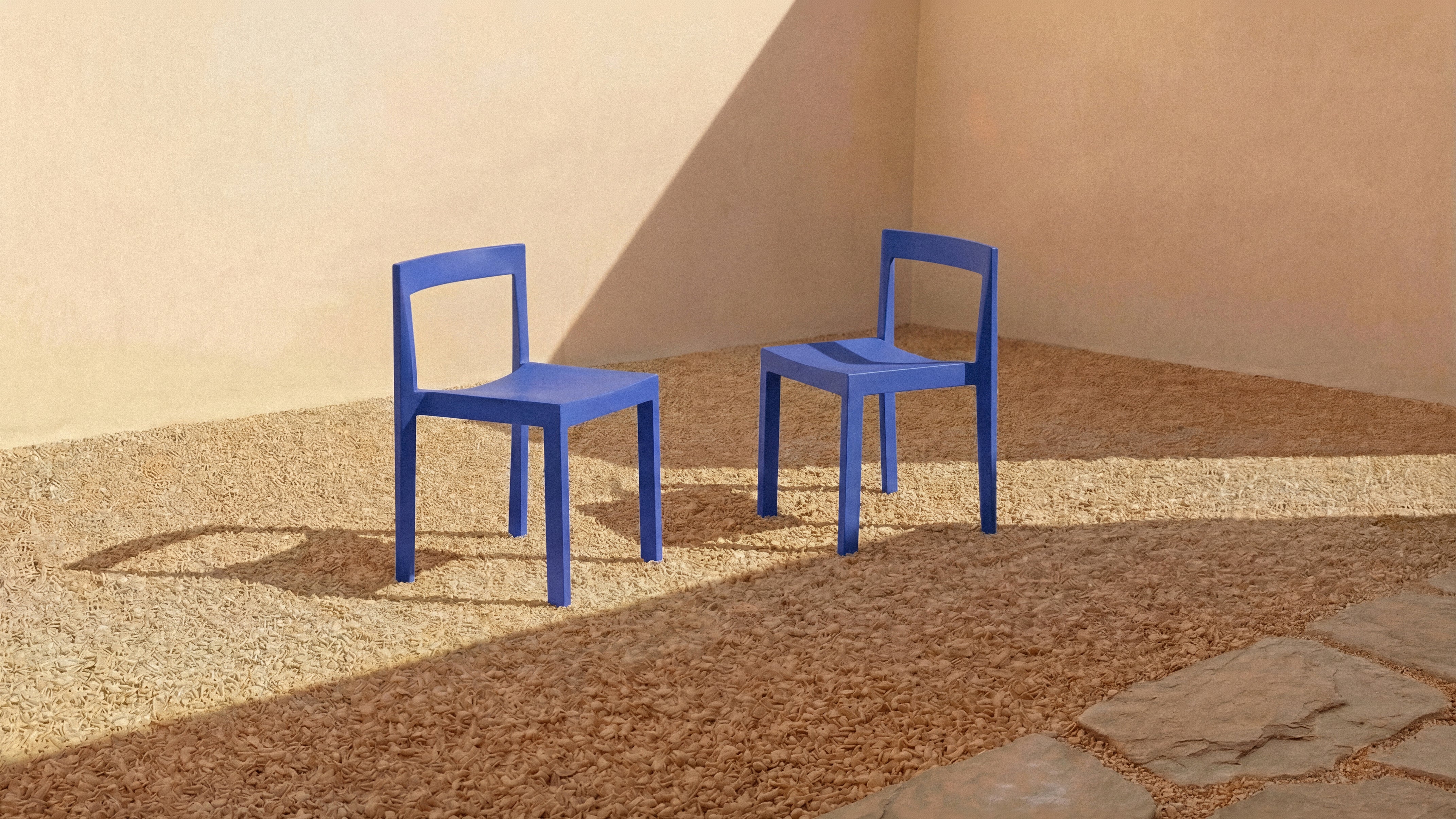 Open Air Outdoor Dining Chair (Set Of Two), Cobalt - Image 3