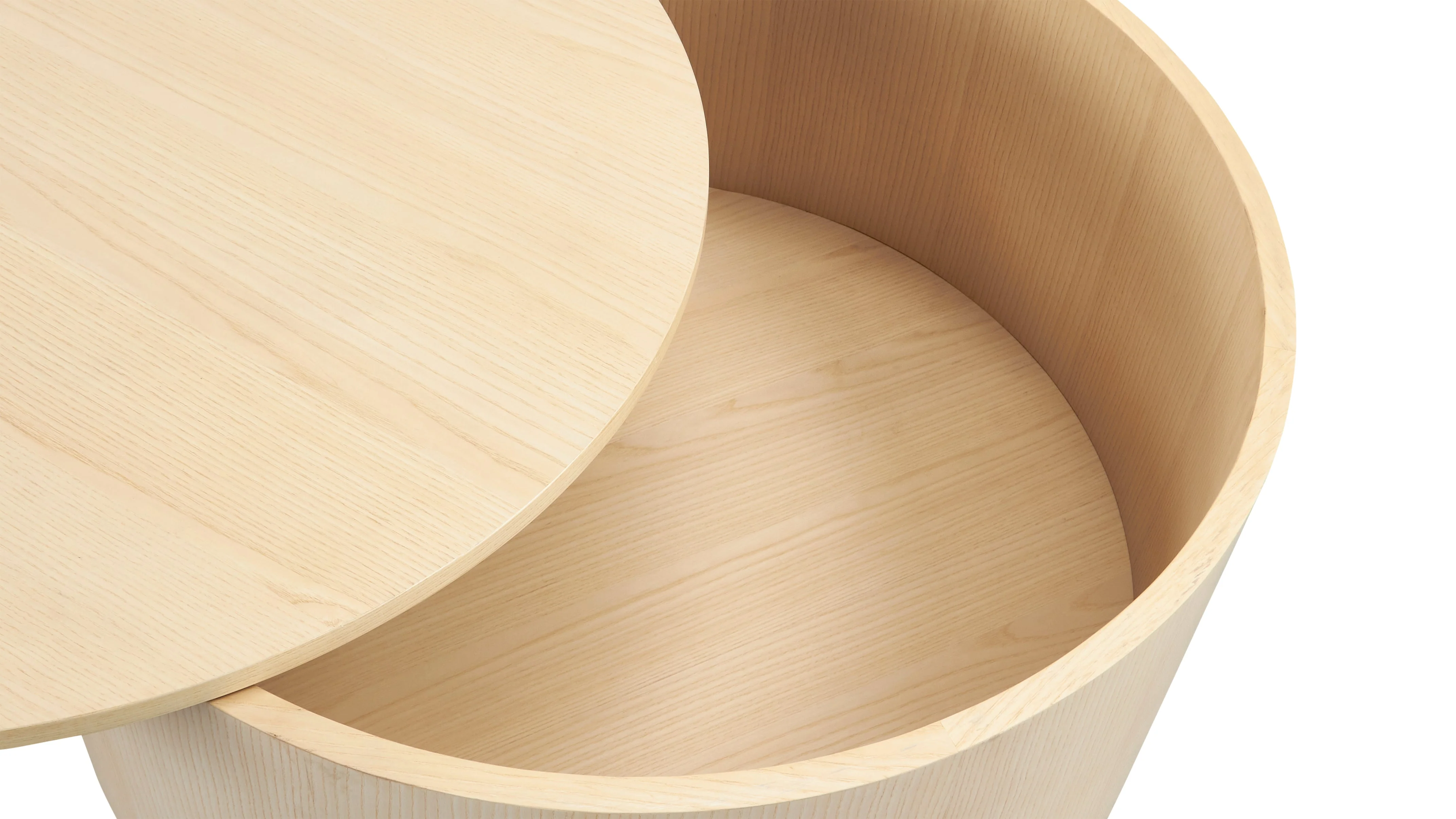 Orbit Storage Coffee Table, White Ash - Image 9