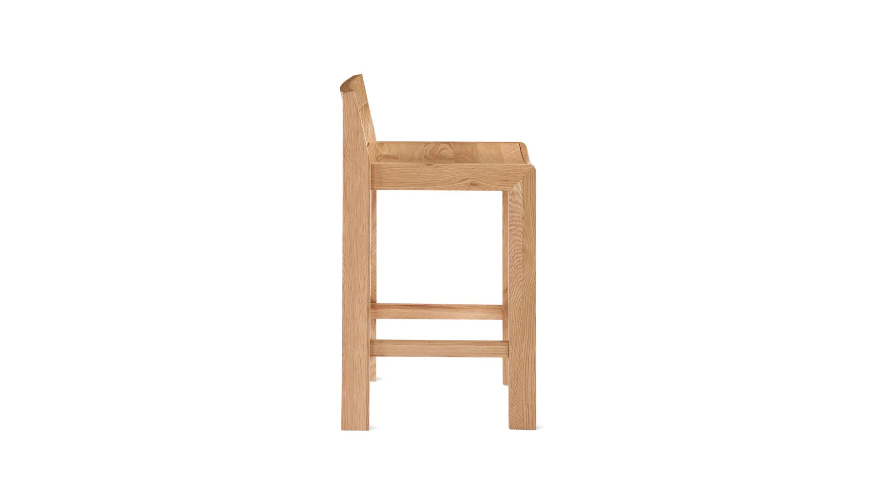 Plane Stool, Counter, Oak - Image 6