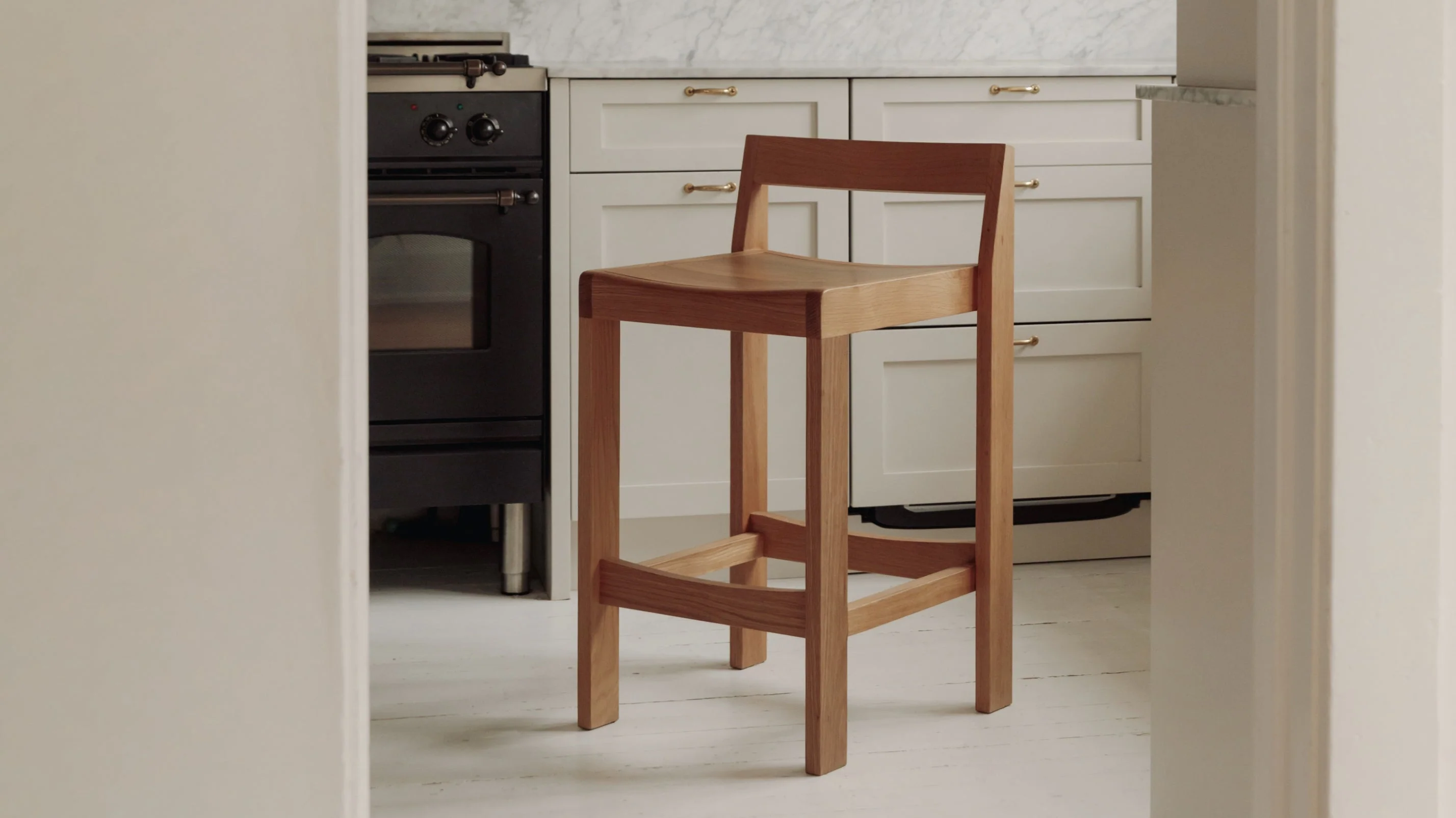 Plane Stool, Counter, American Walnut - Image 8