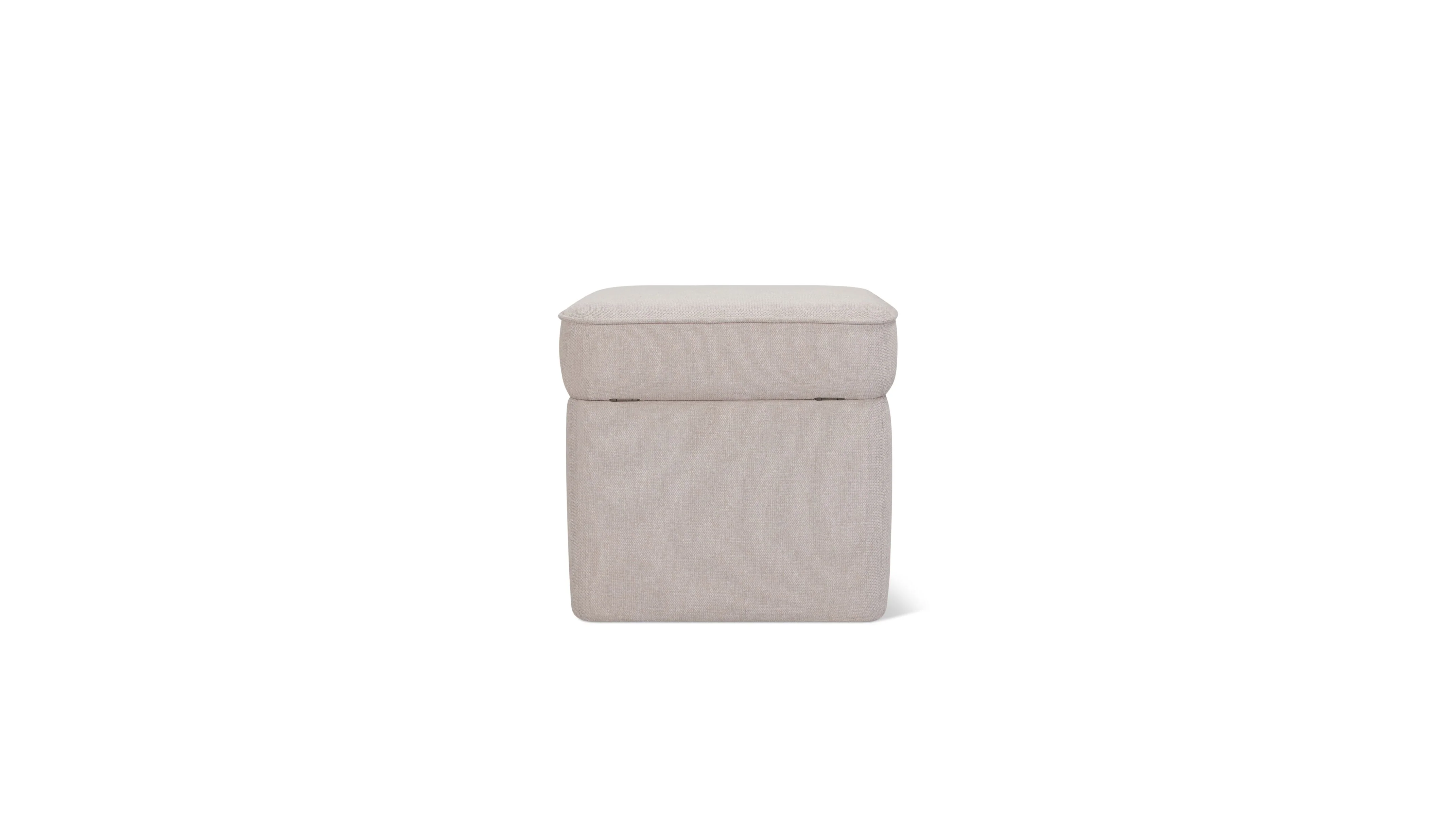 Pod Storage Ottoman, Small, Latte - Image 6