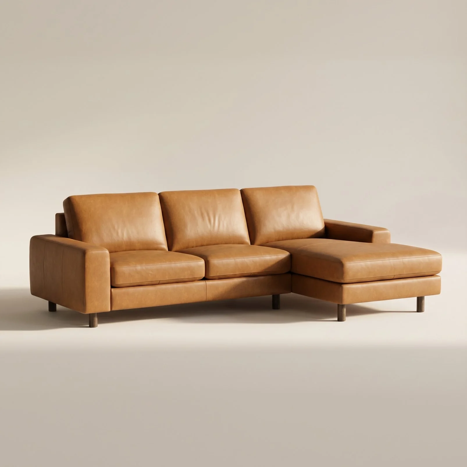Right At Home Sectional, Right, Golden Tan