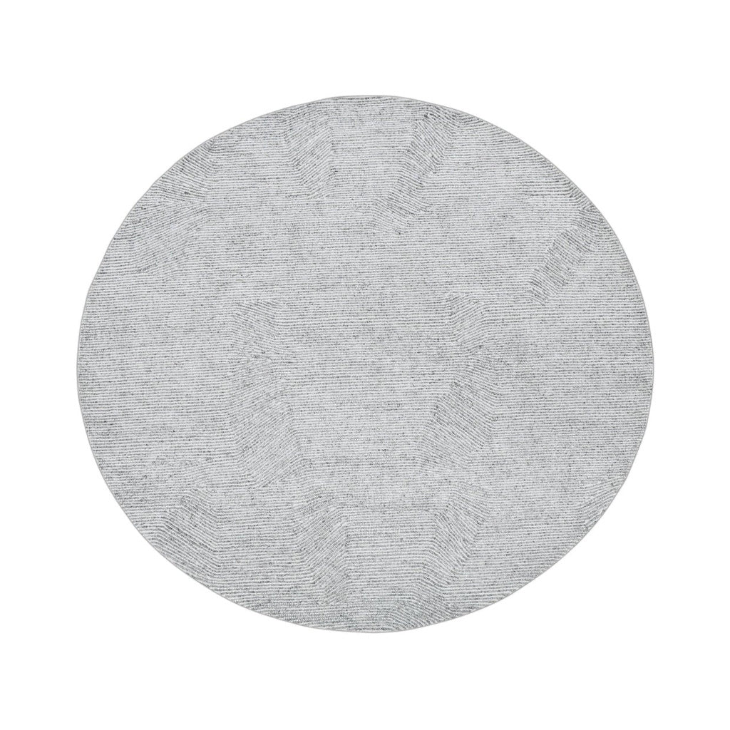 Rocky Road Rug Round, 7x7, Frost