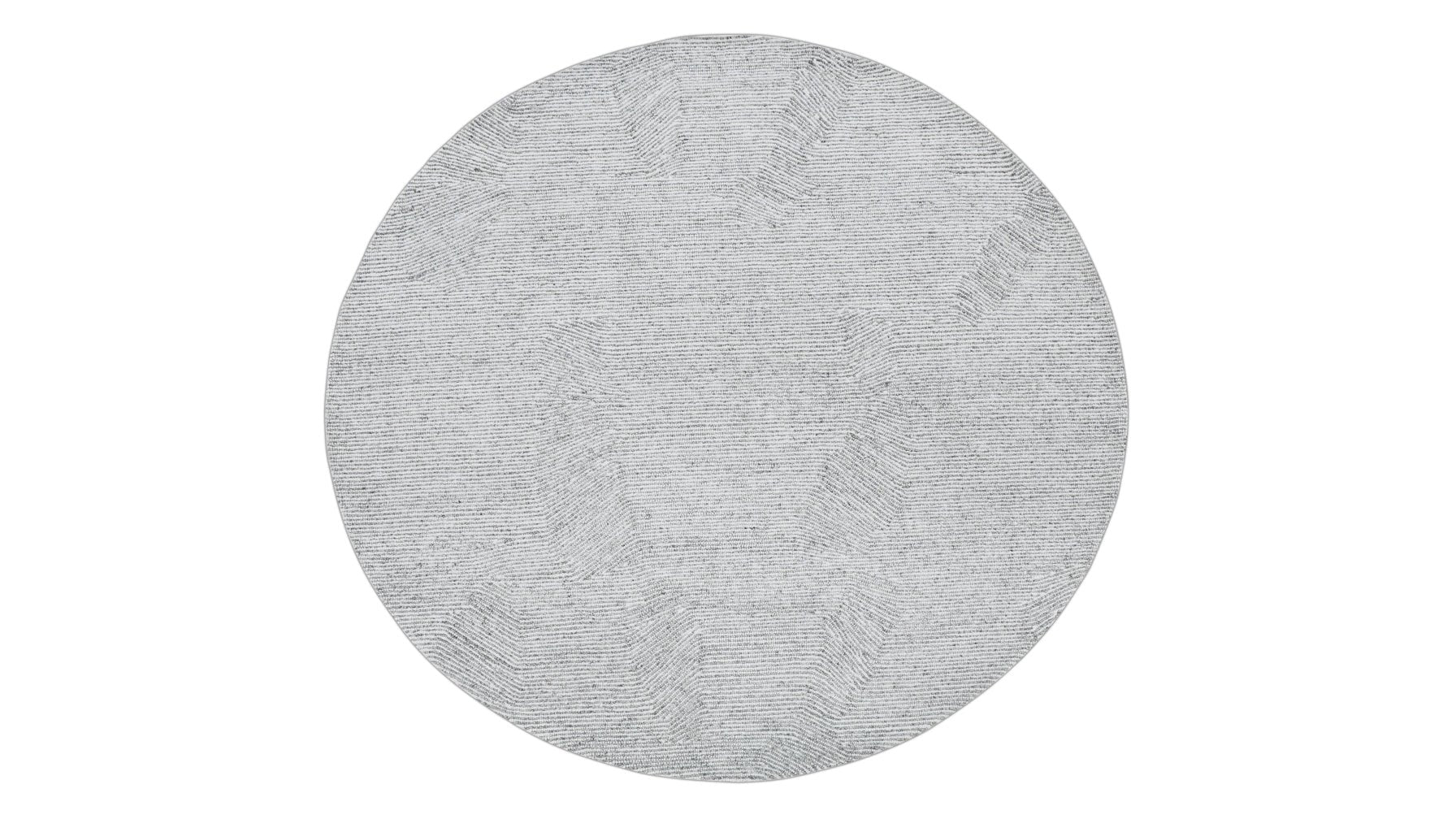 Rocky Road Rug Round, 7x7, Frost - Image 2