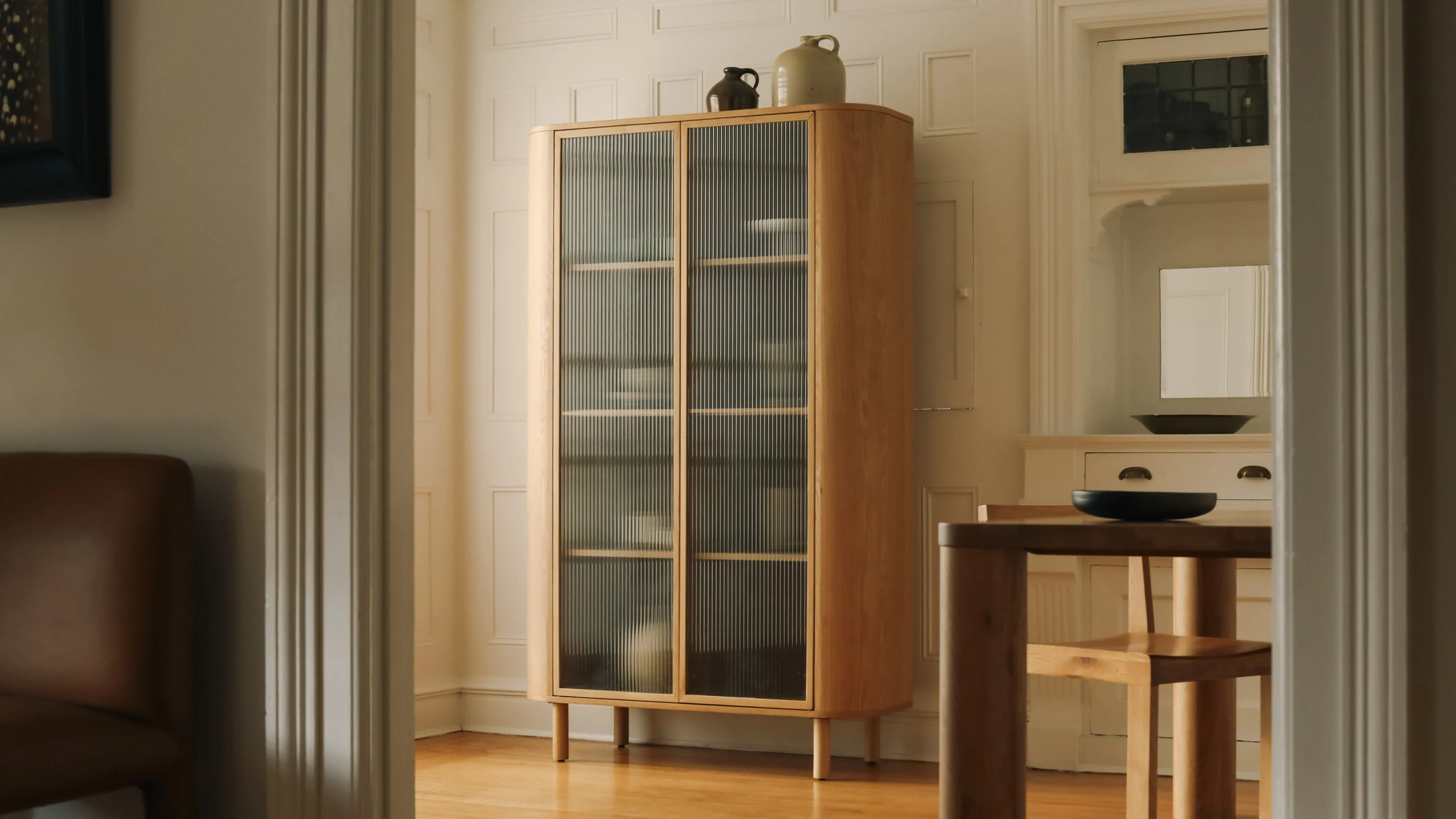 Showcase Cabinet, White Oak - Image 11