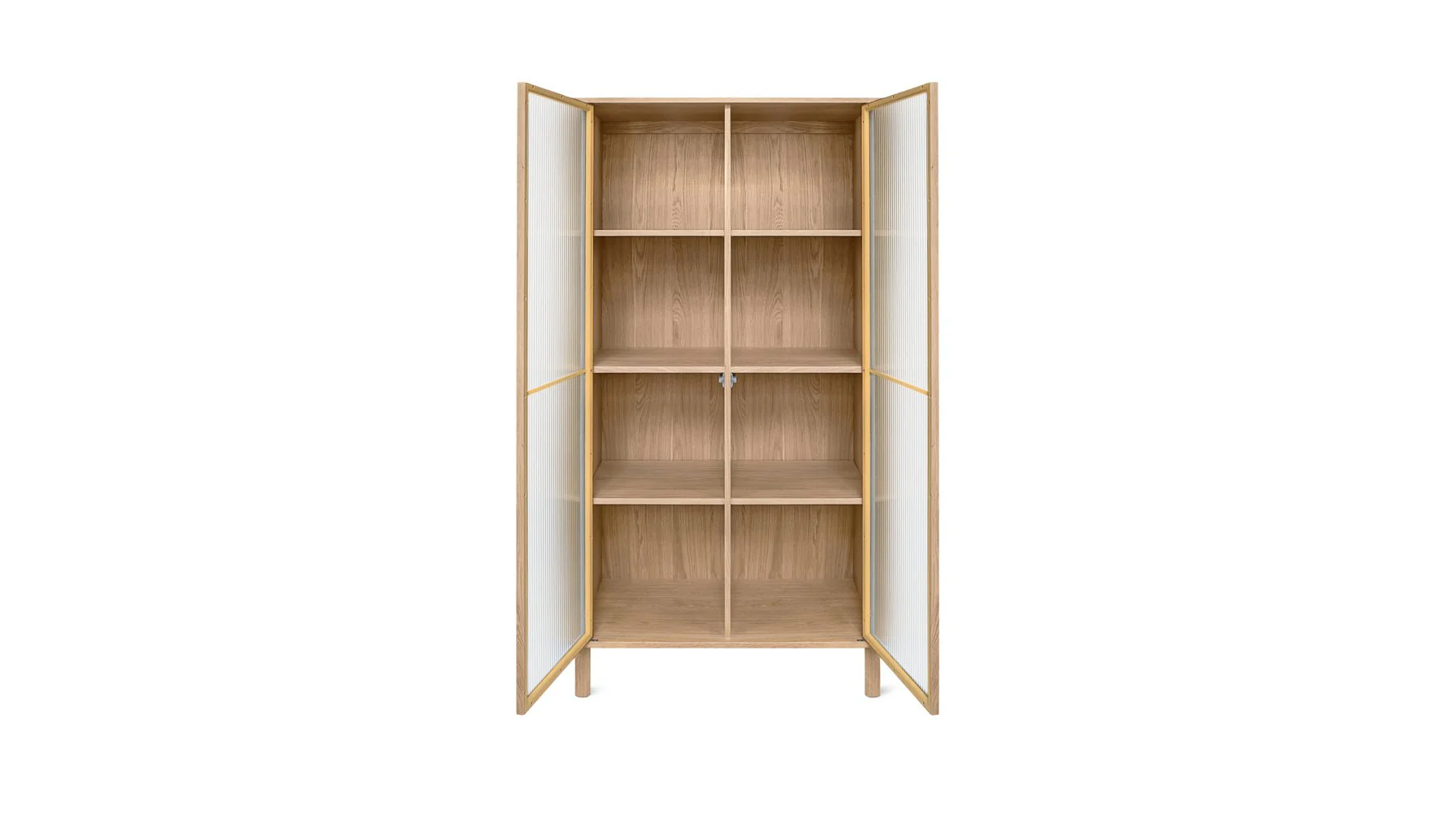 Showcase Cabinet, White Oak - Image 4