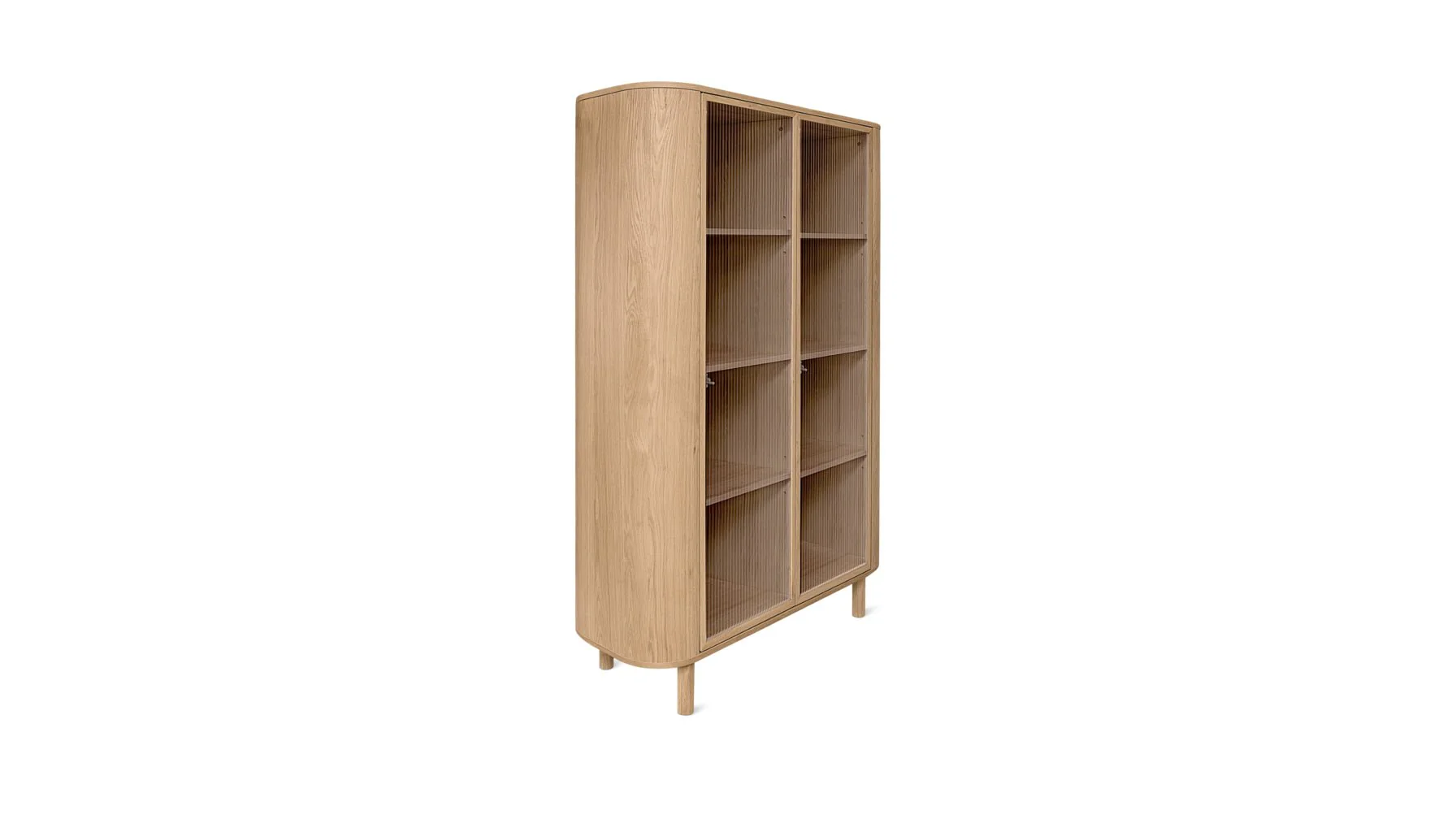 Showcase Cabinet, White Oak - Image 5