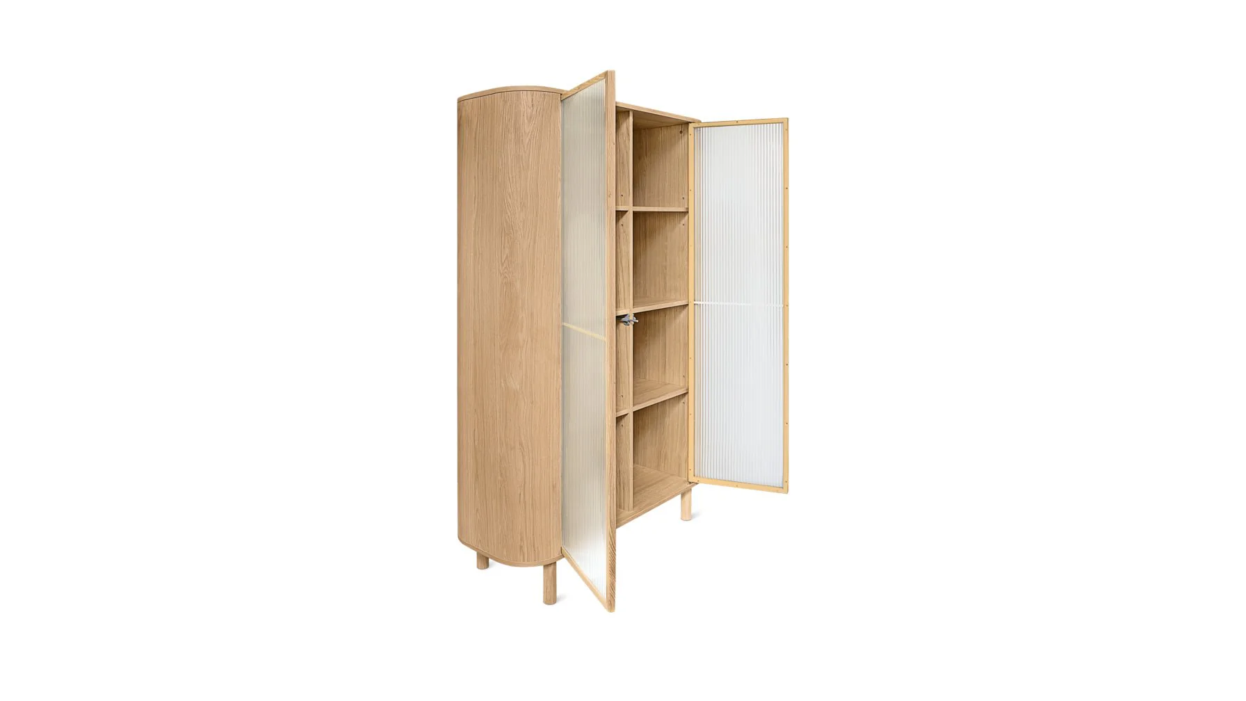Showcase Cabinet, White Oak - Image 6