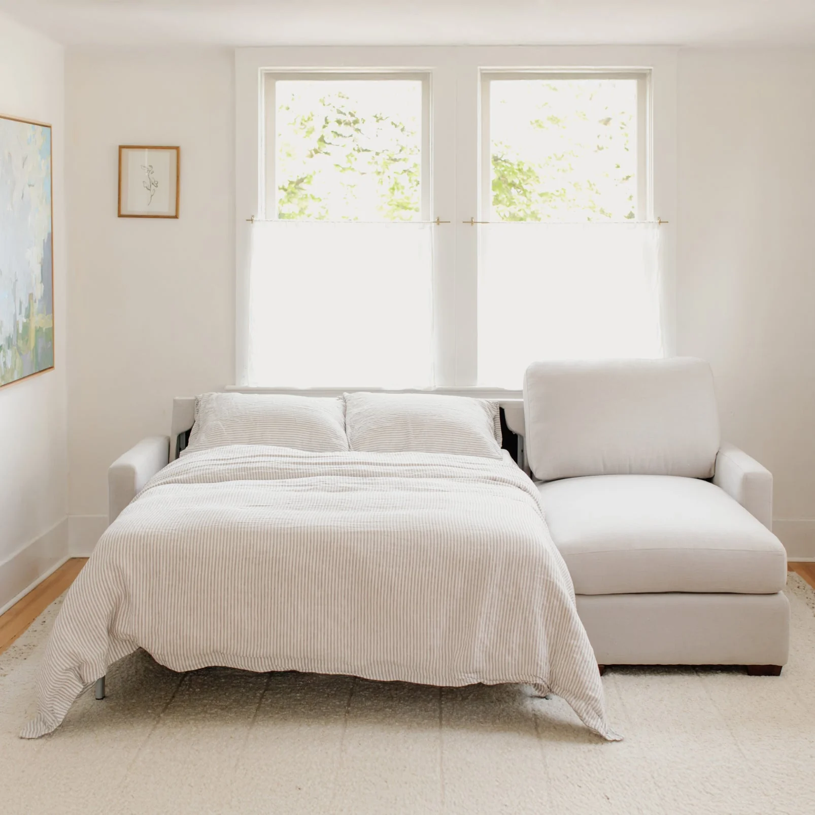 Sleep Over Sofa Bed Sectional (Left or Right), Full, Clay