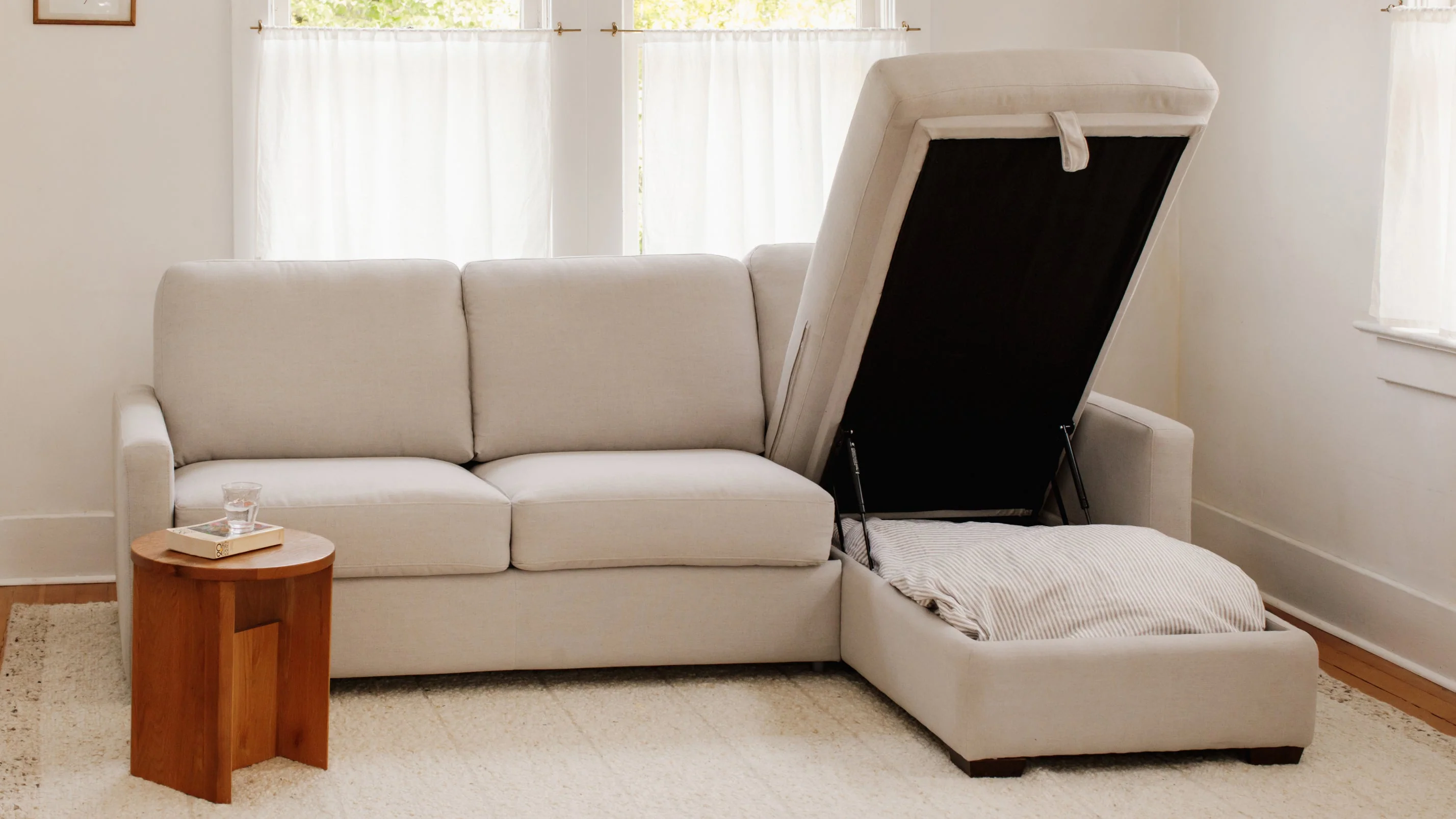 Sleep Over Sofa Bed Sectional (Left or Right), Full, Clay - Image 13