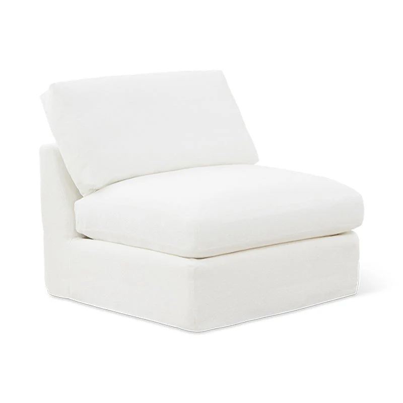 Slipcover - Get Together™ Armless Chair, Standard, Sea Salt