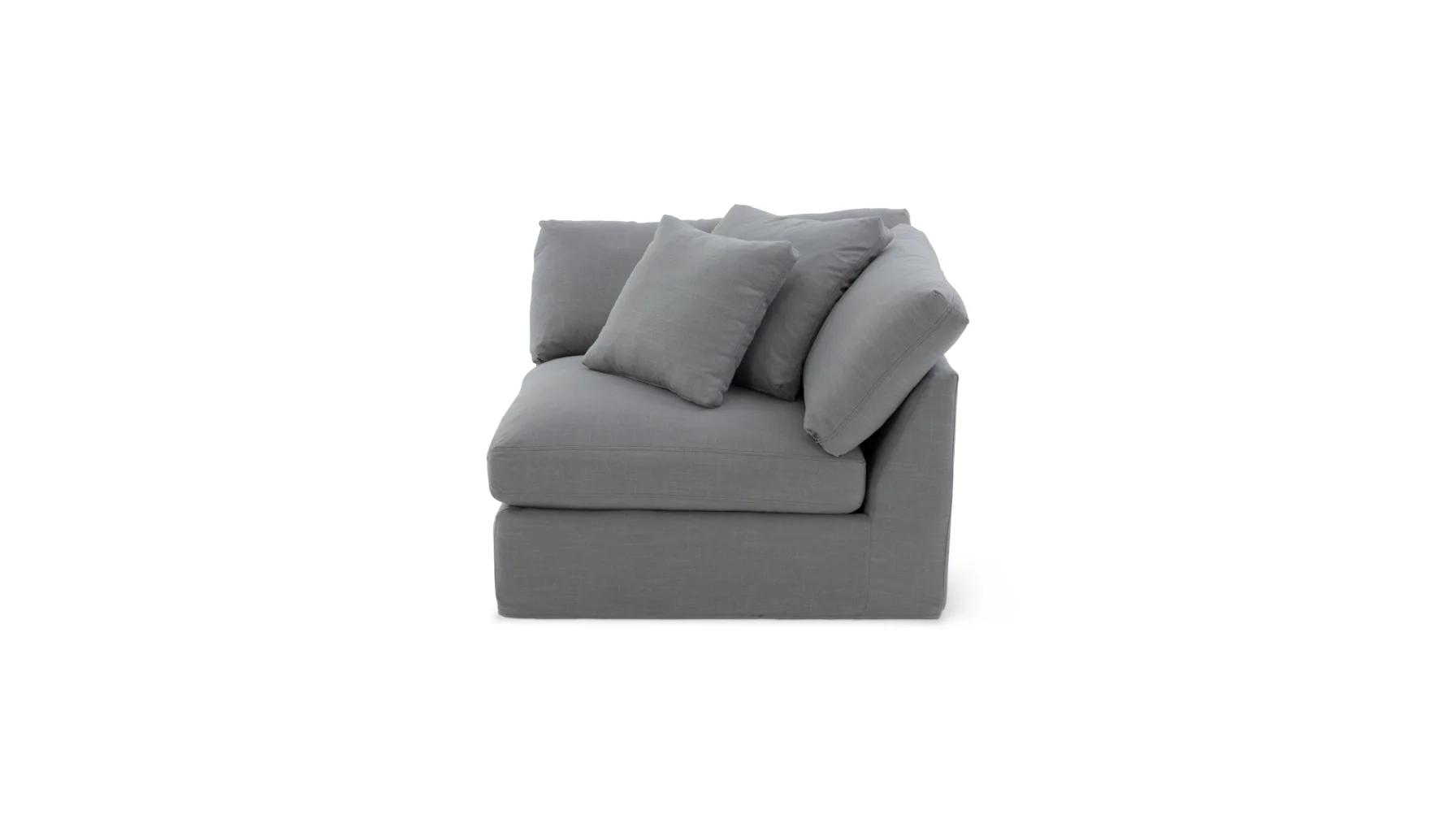 Slipcover - Get Together™ Corner Chair, Large, Moonlight (Left Or Right) - Image 3