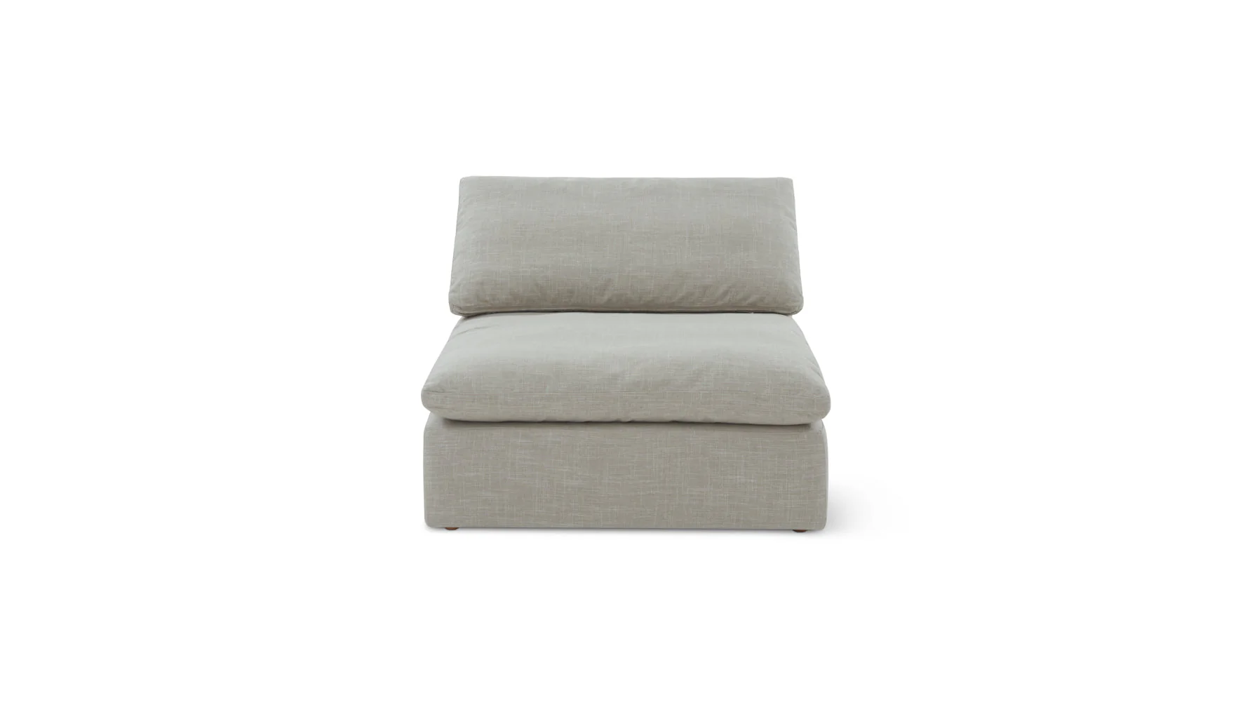 Slipcover - Movie Night™ Armless Chair, Standard, Light Pebble - Image 3