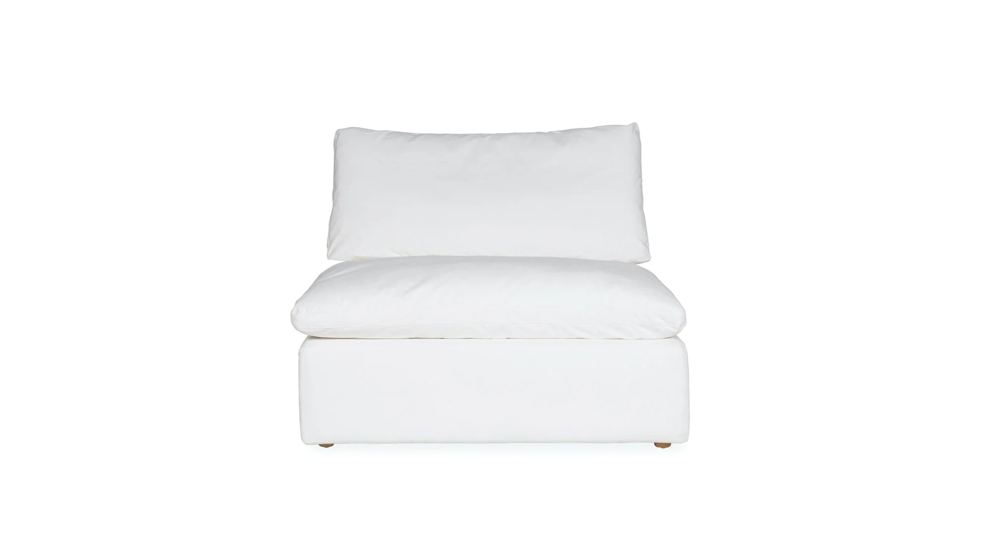 Slipcover - Movie Night™ Armless Chair, Standard, Brie - Image 3