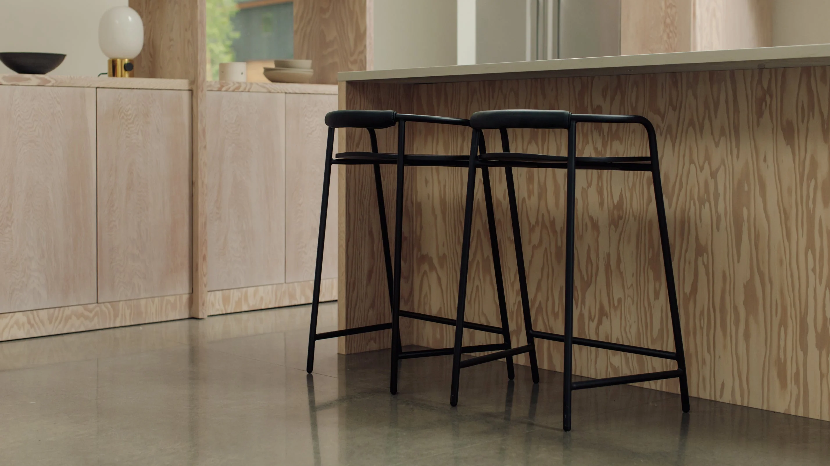Slow Mornings Stool, Counter, Black/Black Metal - Image 4