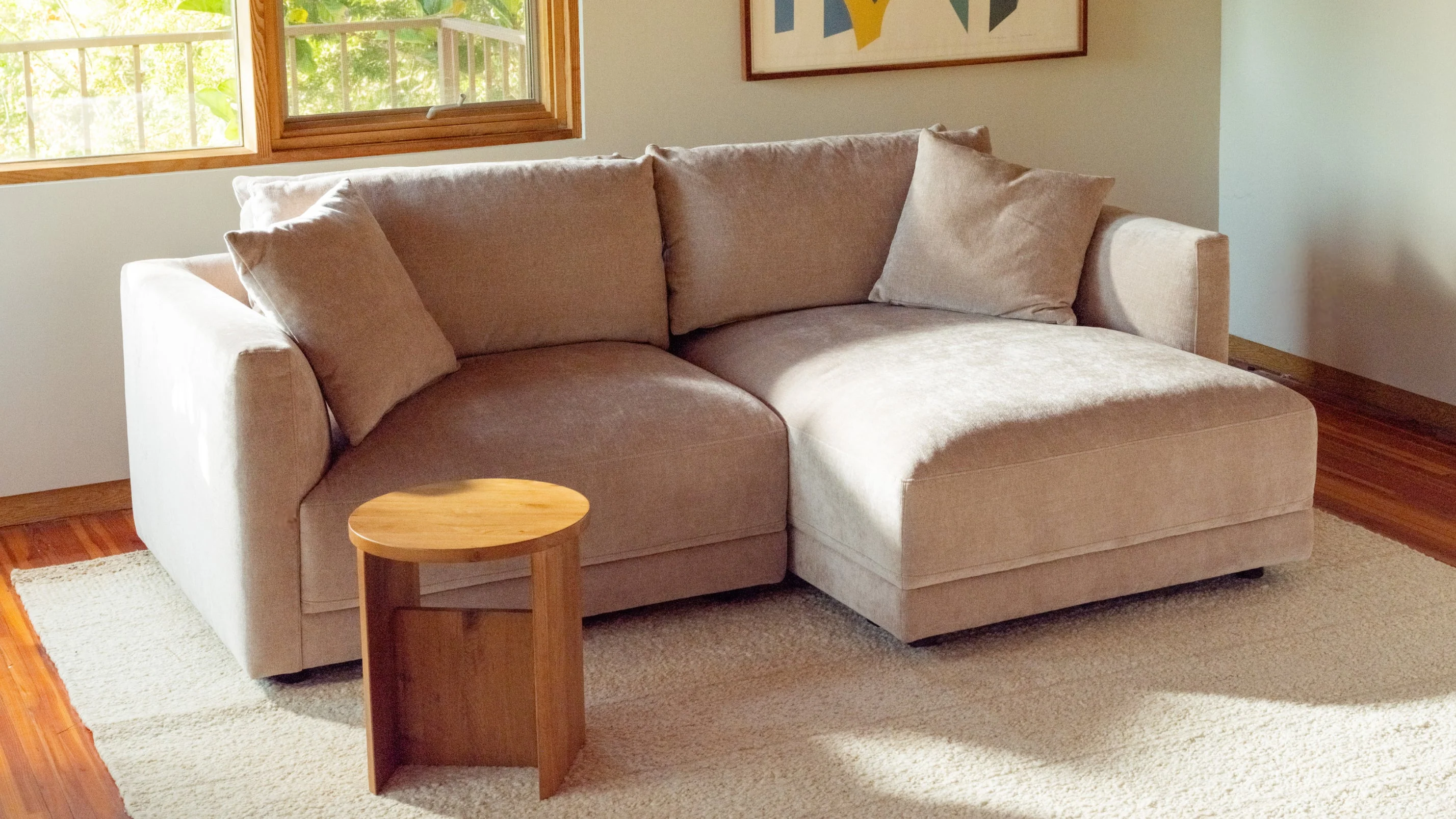 Soft Spot 2-Piece Modular Sectional Right, Cashew - Image 3