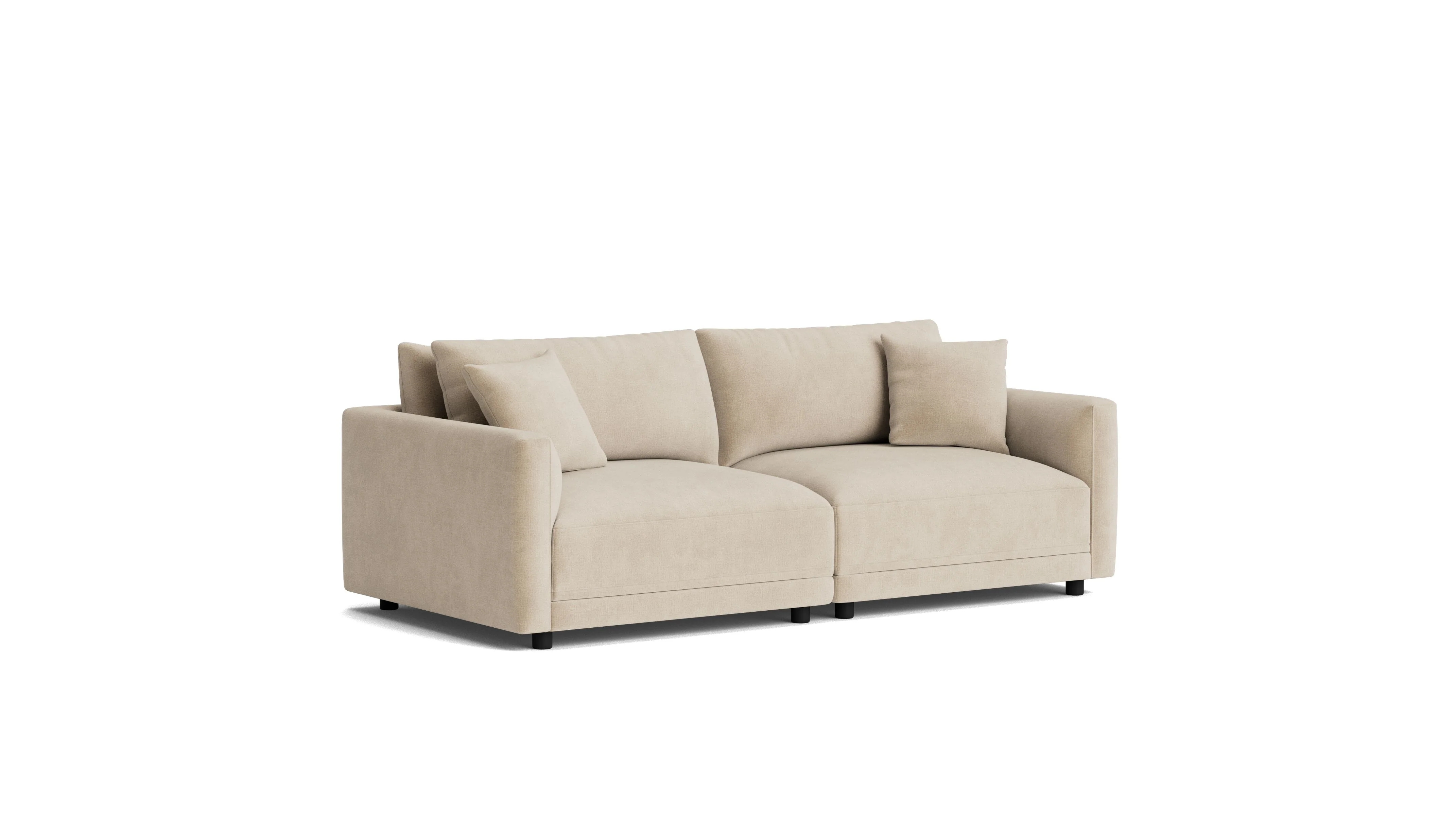 Soft Spot 2-Piece Modular Sofa, Cashew - Image 3