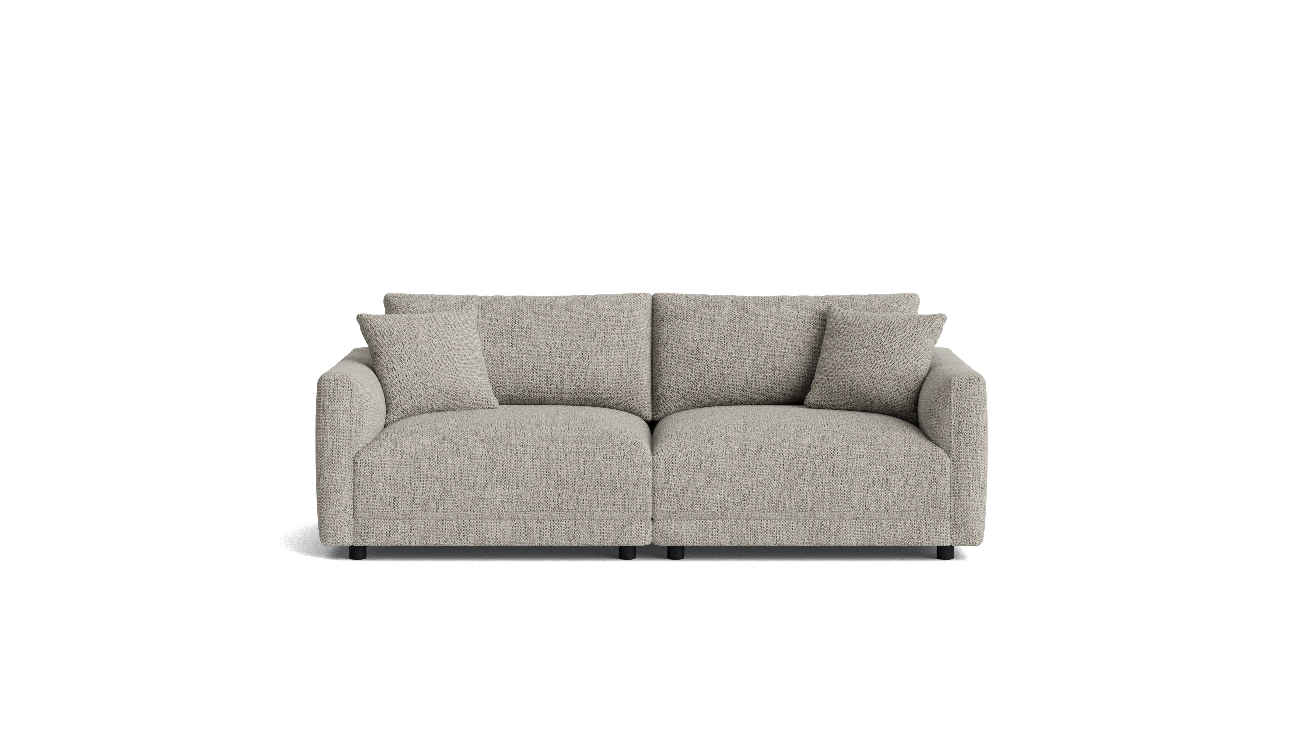 Soft Spot 2-Piece Modular Sofa, Oatmeal - Image 2
