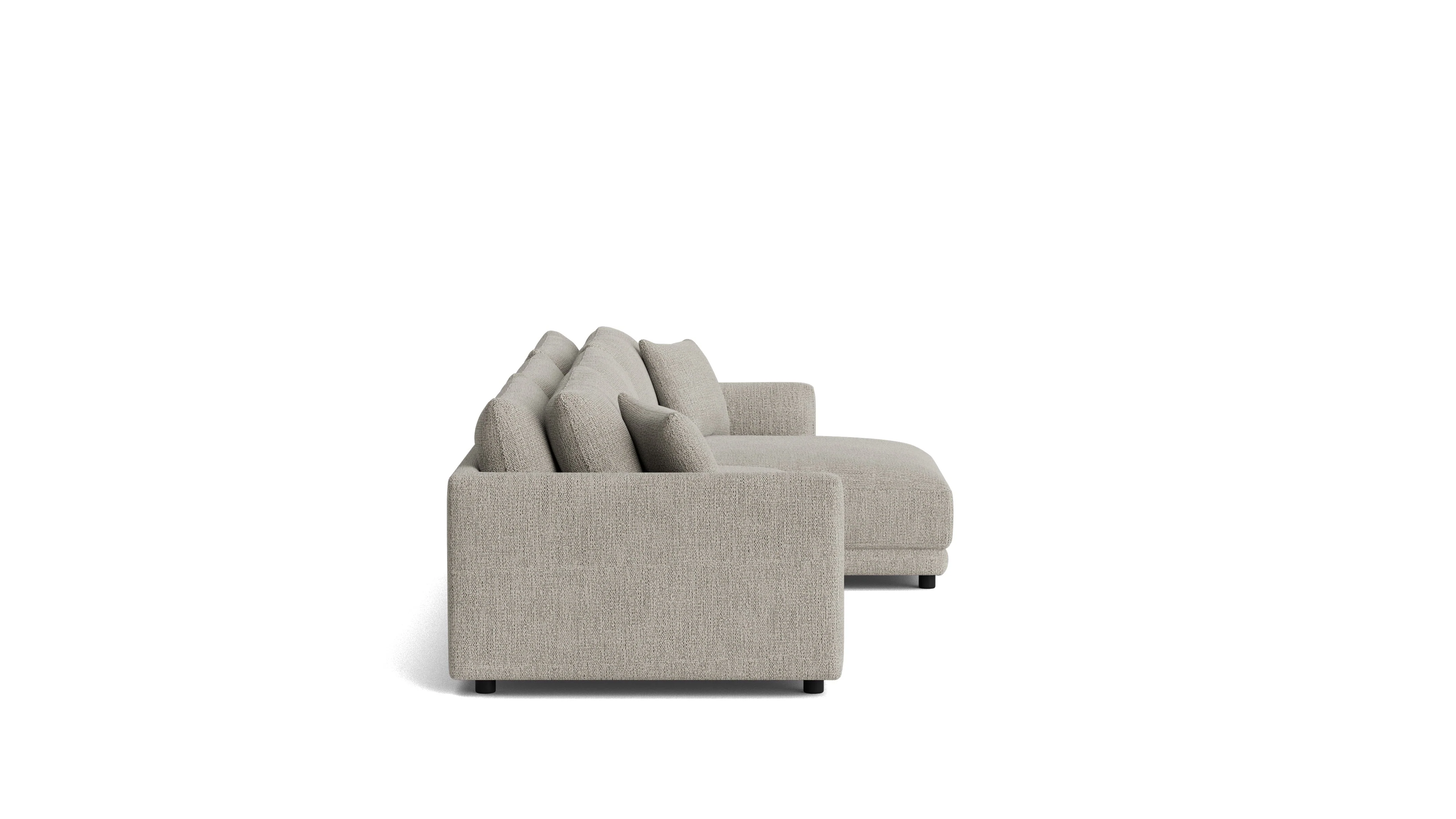 Soft Spot 3-Piece Modular Sectional Right, Oatmeal - Image 4