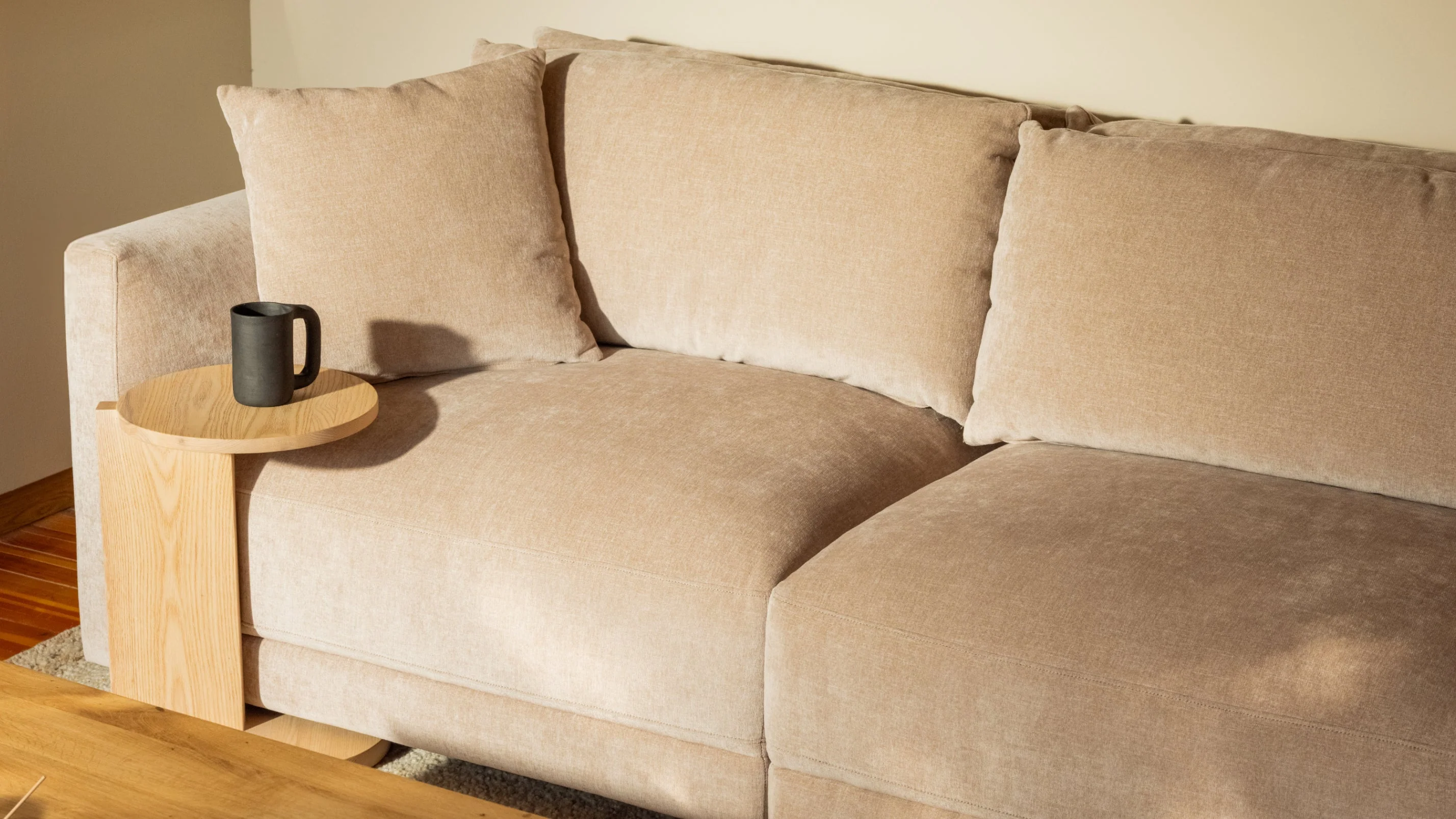 Soft Spot 3-Piece Modular Sofa, Cashew - Image 3