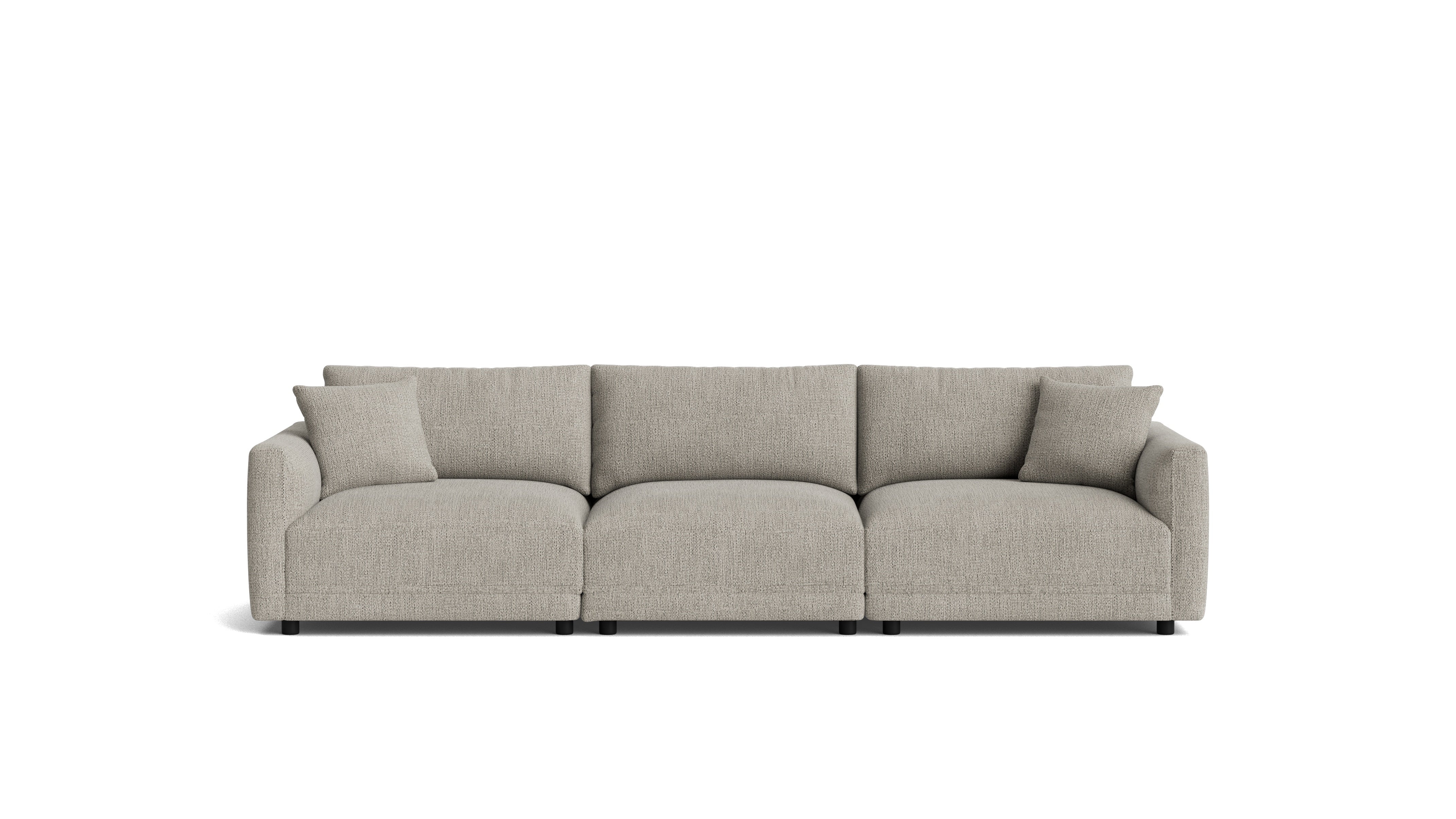 Soft Spot 3-Piece Modular Sofa, Oatmeal - Image 2