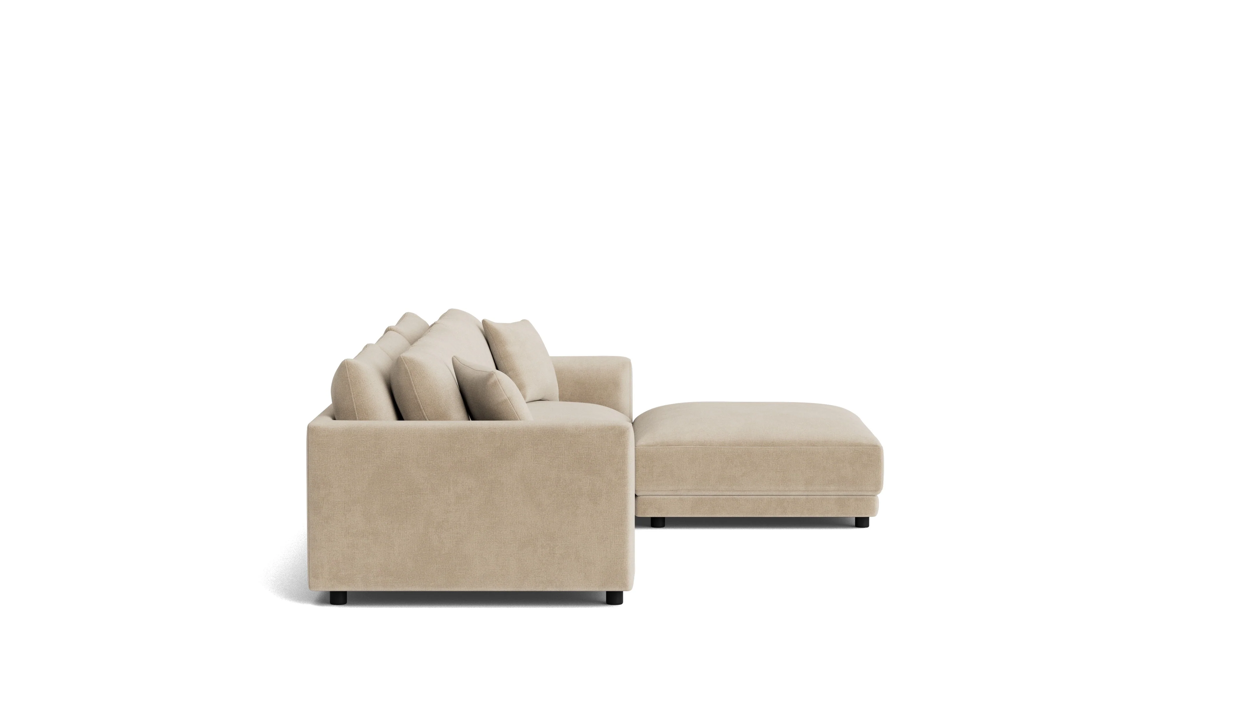 Soft Spot 4-Piece Modular Sectional, Cashew - Image 4