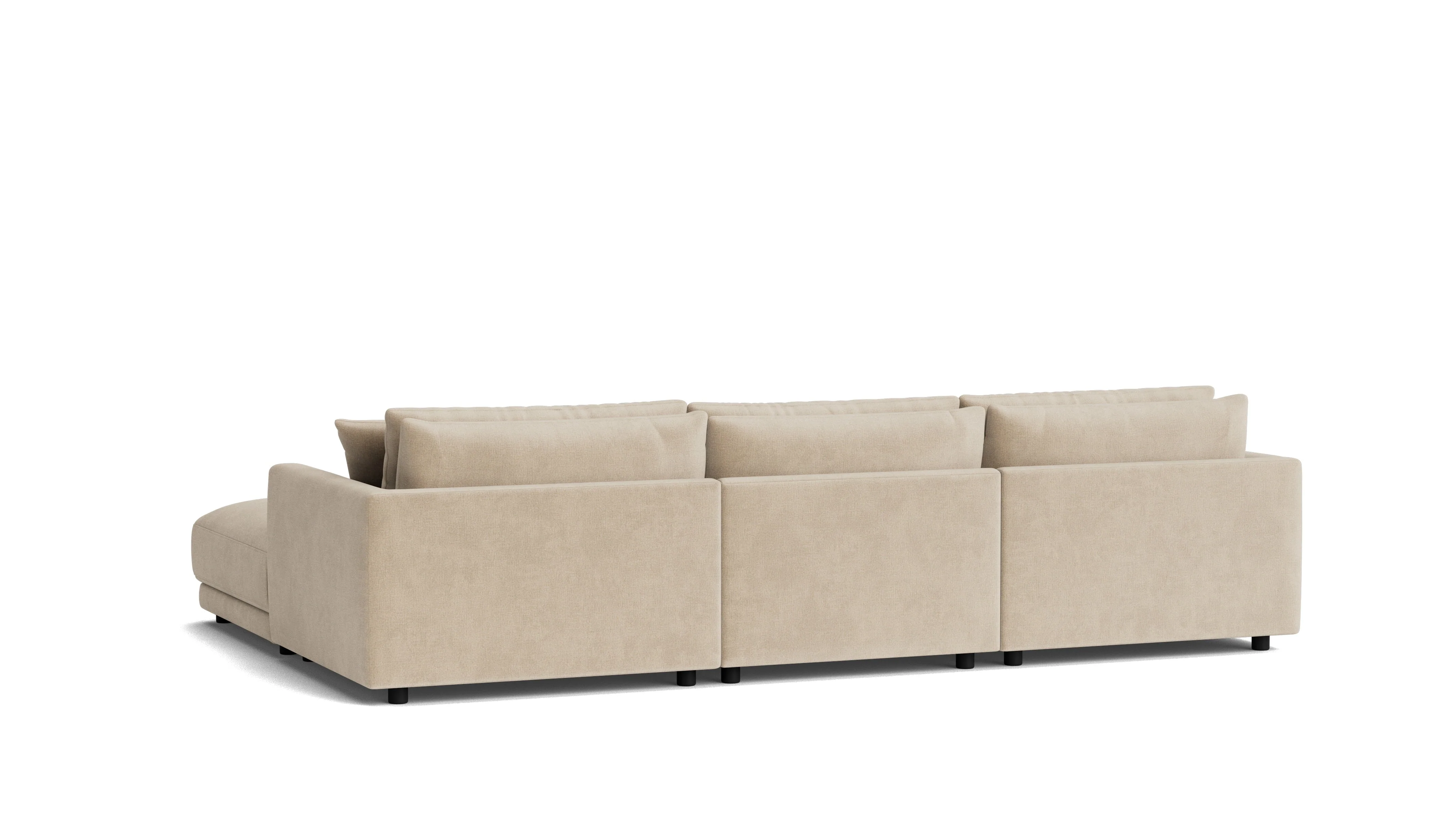 Soft Spot 4-Piece Modular Sectional, Cashew - Image 5