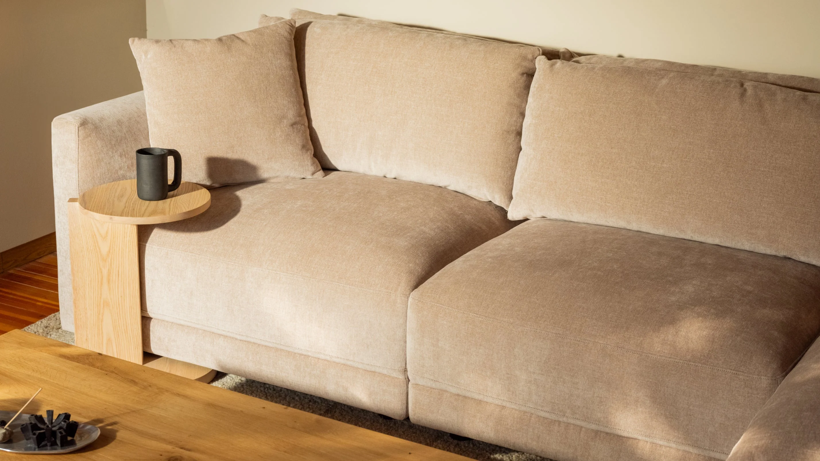 Soft Spot 4-Piece Modular Sectional, Cashew - Image 7