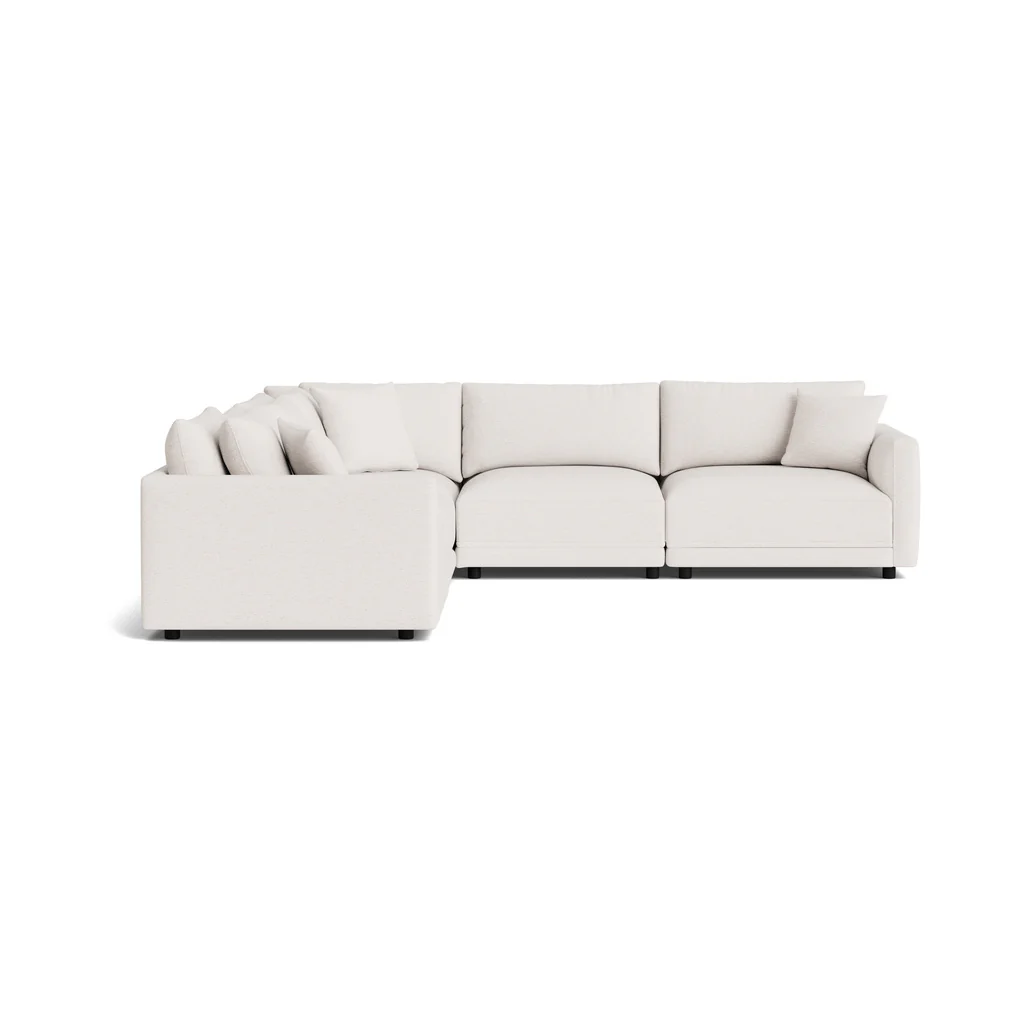 Soft Spot 5-Piece Modular Sectional Closed, Nomad Snow