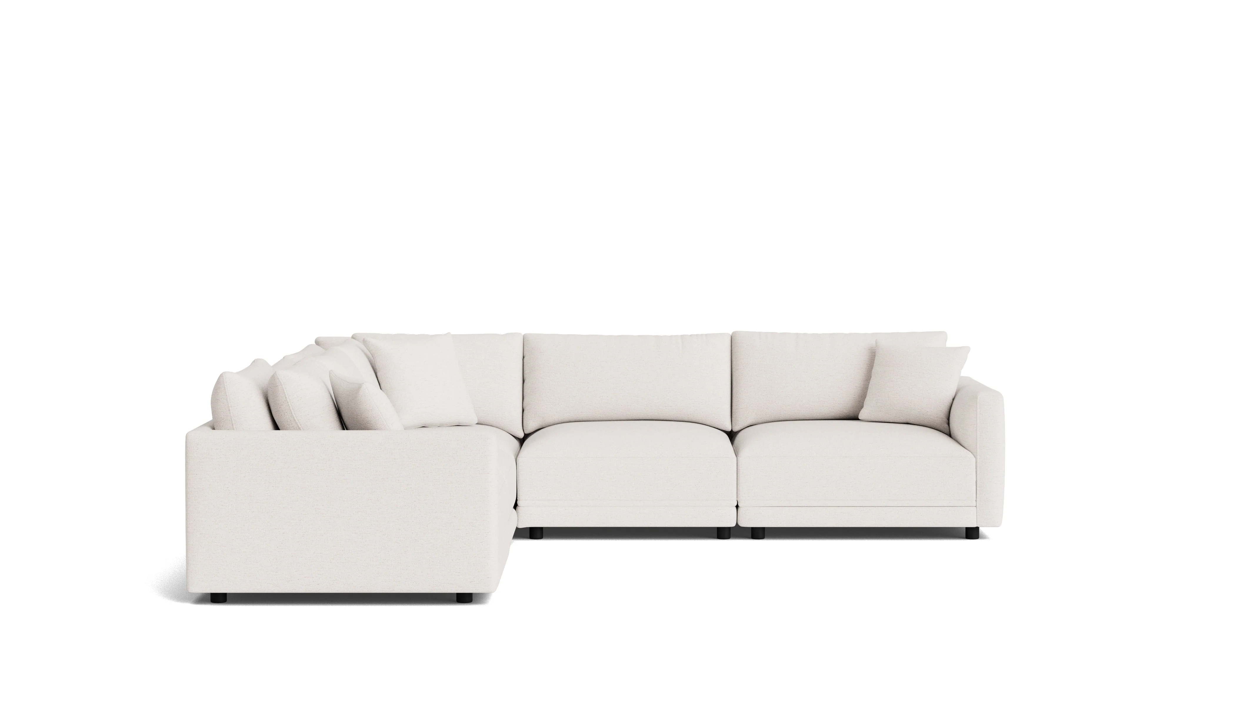 Soft Spot 5-Piece Modular Sectional Closed, Nomad Snow - Image 2