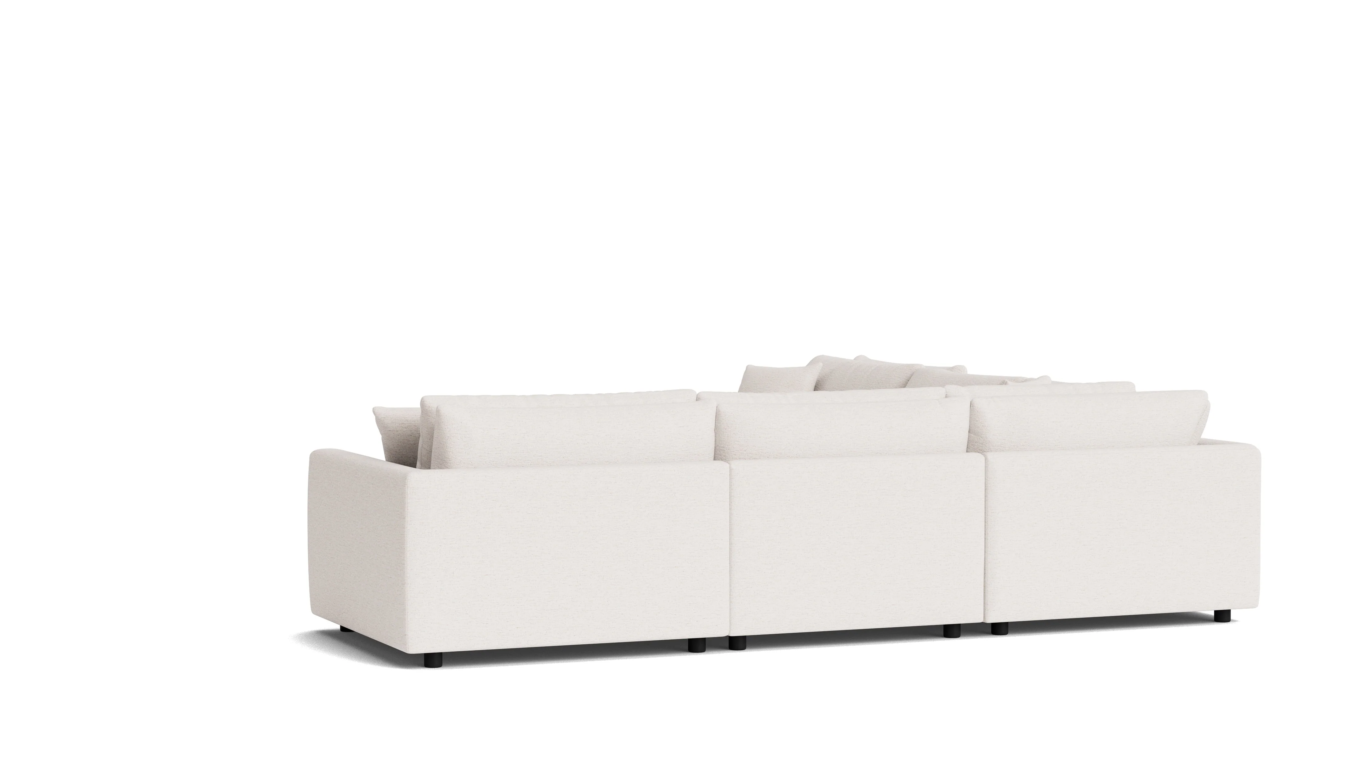 Soft Spot 5-Piece Modular Sectional Closed, Nomad Snow - Image 5