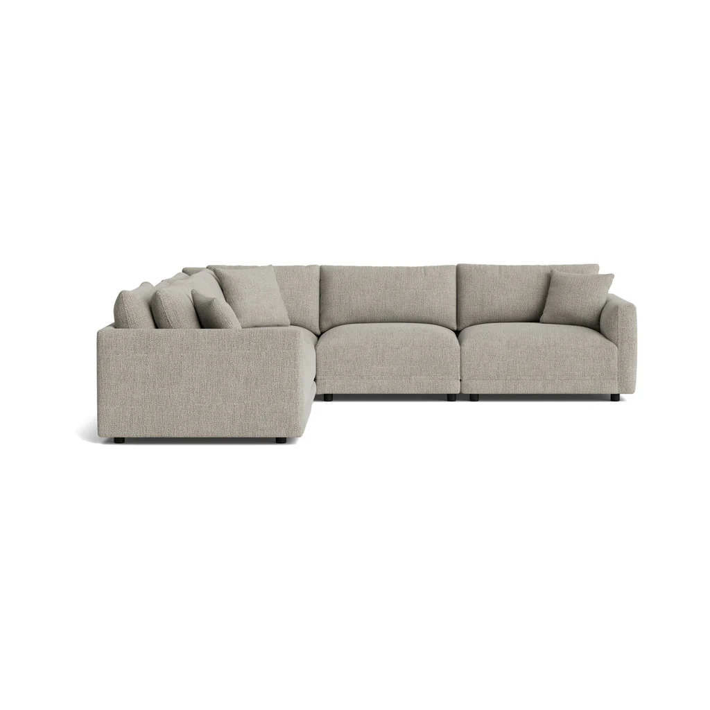Soft Spot 5-Piece Modular Sectional Closed, Oatmeal
