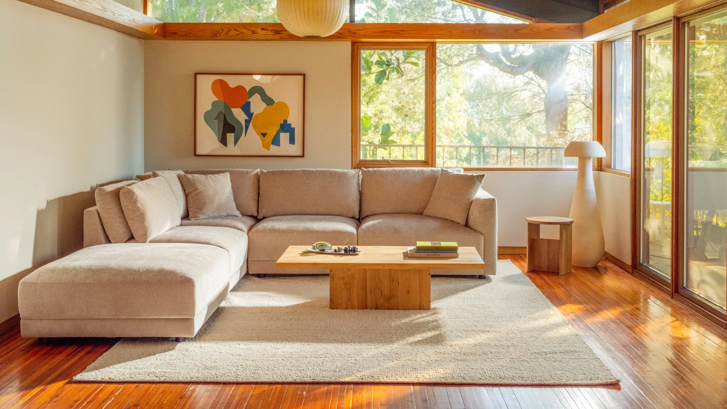 Soft Spot 5-Piece Modular Sectional Left, Cashew - Image 3