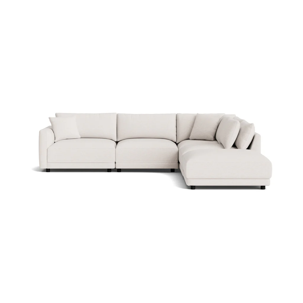 Soft Spot 5-Piece Modular Sectional Right, Nomad Snow